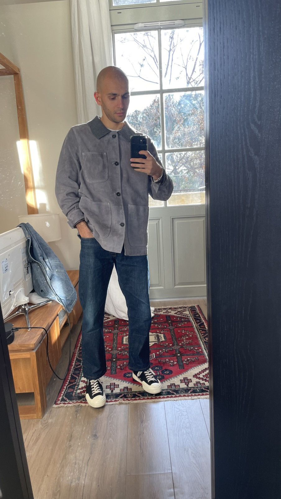 Officine Generale Officine generale suede jacket Size US S / EU 44-46 / 1 - 5 Thumbnail
