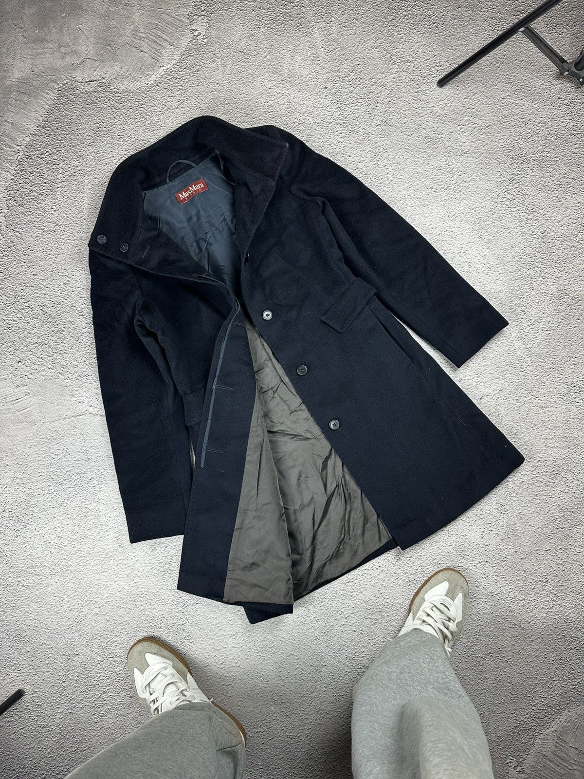 Max Mara Vintage Max Mara Studio Wool Jacket Coat Trench Old Money Size M / US 6-8 / IT 42-44 - 1 Thumbnail