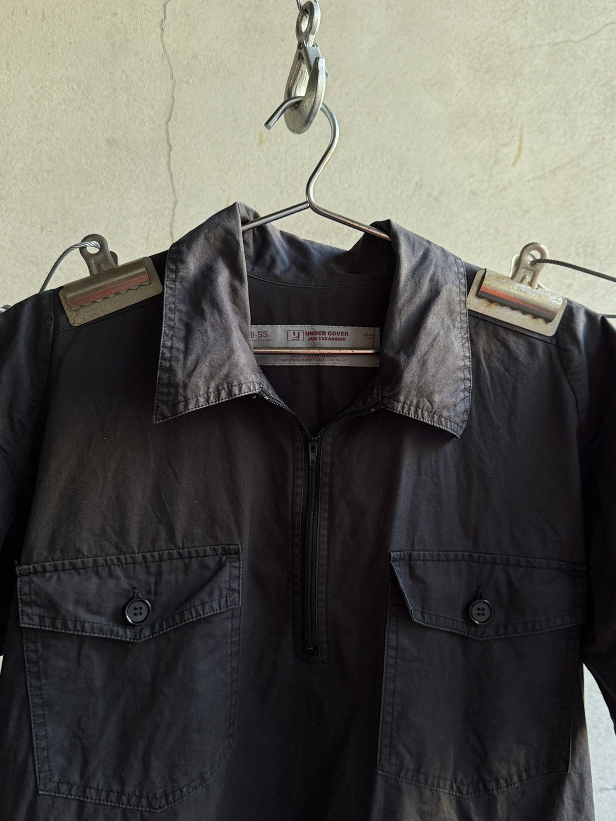 Undercover Undercover S/S 99 “Groupie” Mechanic Half Zip Work Shirt Size US L / EU 52-54 / 3 - 3 Thumbnail