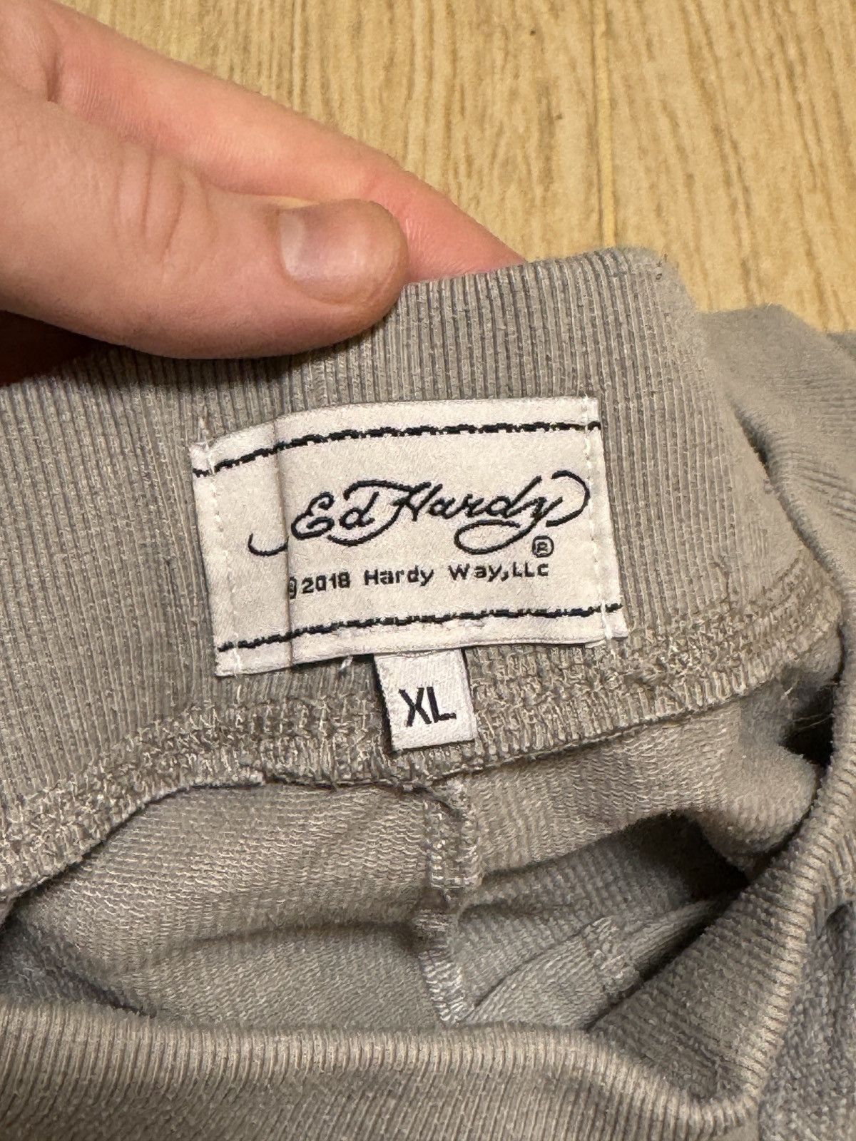 Ed Hardy Vintage Ed Hardy Crazy pants denim baggy sweatpants y2k Size US 34 / EU 50 - 11 Thumbnail
