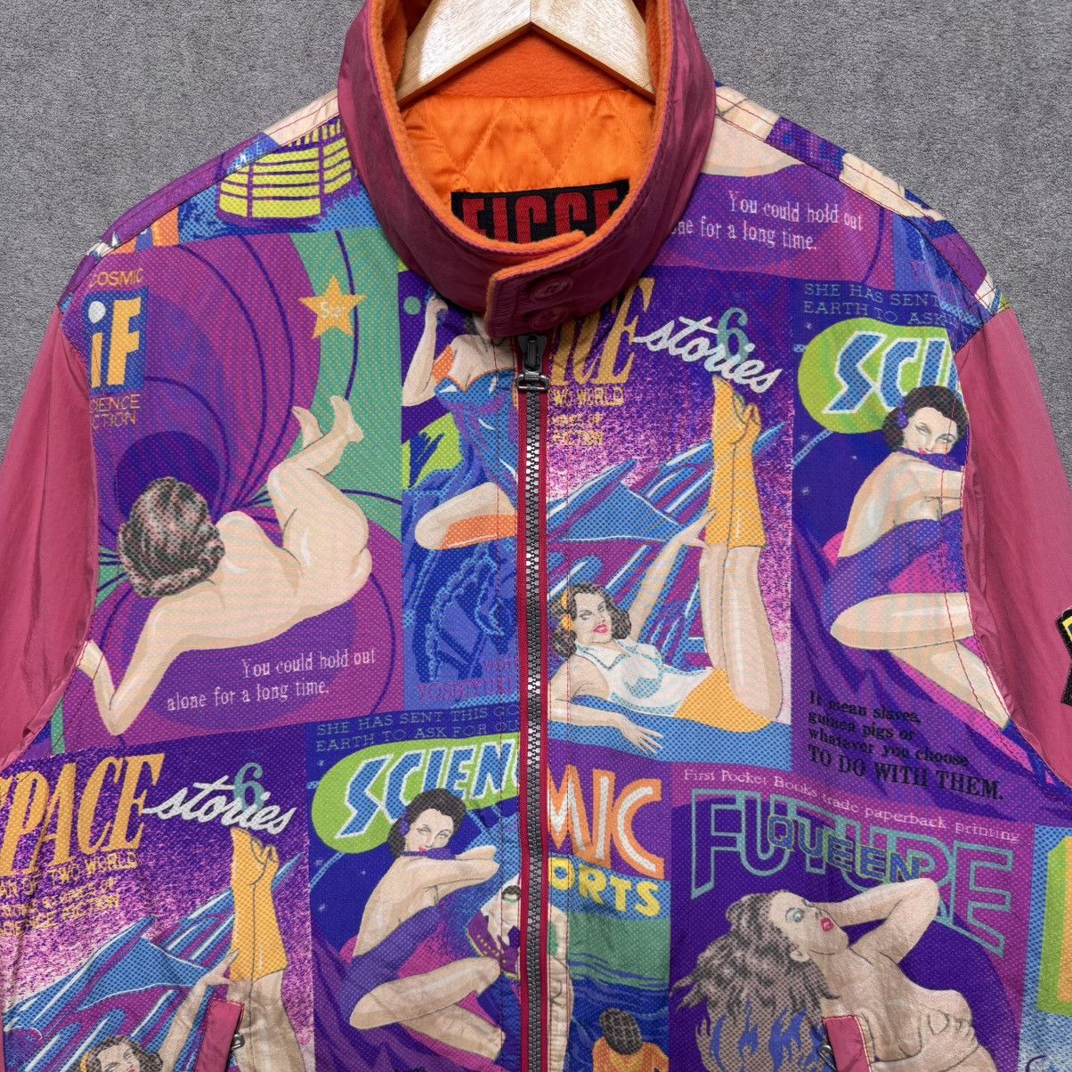 Goldwin 90s Ficce Uomo Yoshiyuki Konishi Cosmic Sci-Fi Jacket Size US S / EU 44-46 / 1 - 2 Thumbnail