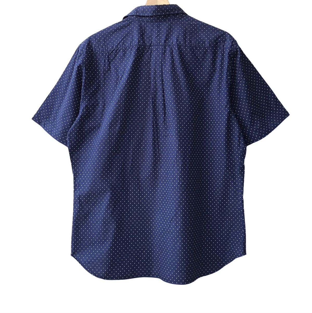 Barneys New York × Indigo Barneys New York Japanese Wabash Dot Indigo Shirt Size US XL / EU 56 / 4 - 2 Thumbnail