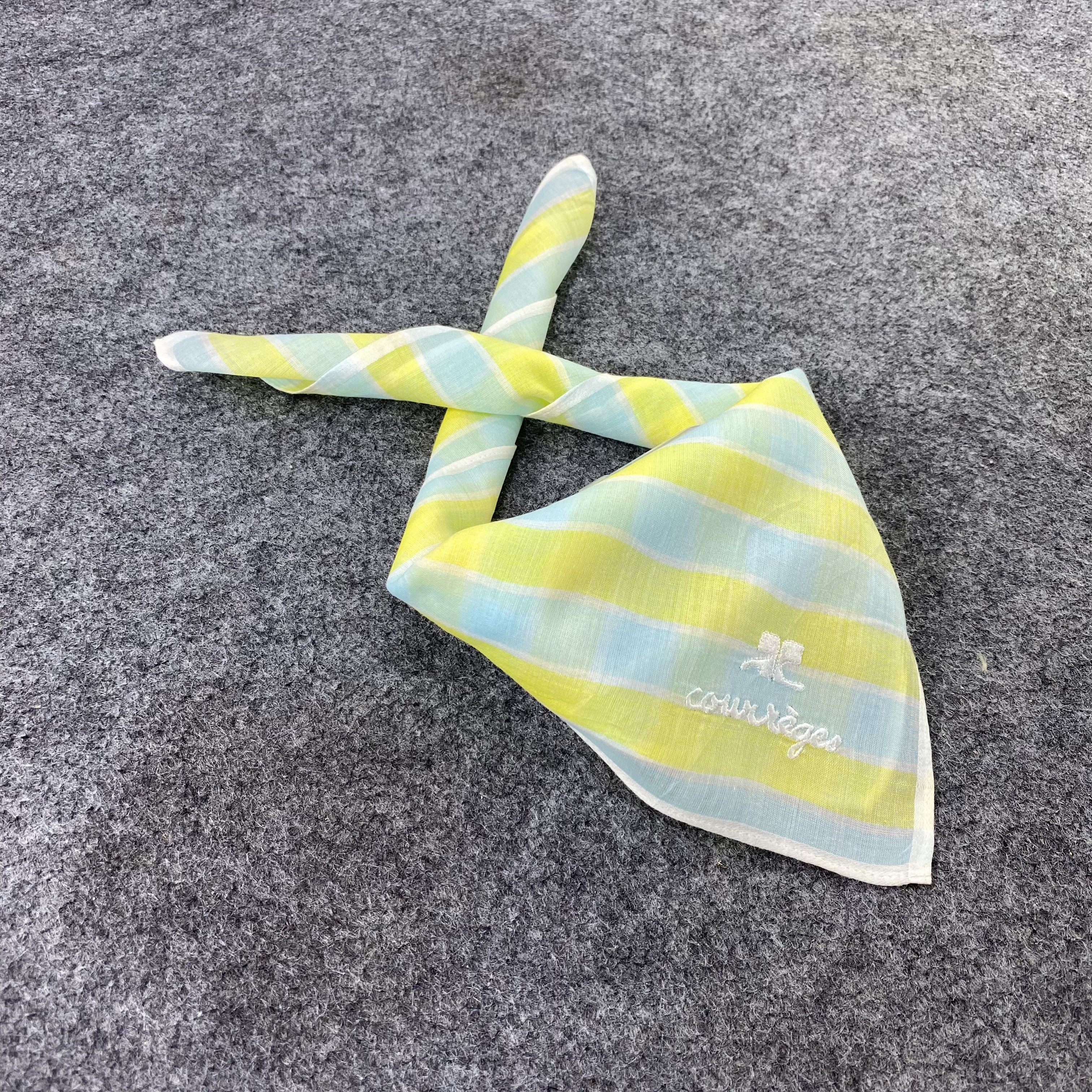 Courreges Courreges Homme Handkerchief / Neckerchief / Bandana-B1220 Size ONE SIZE - 1 Thumbnail