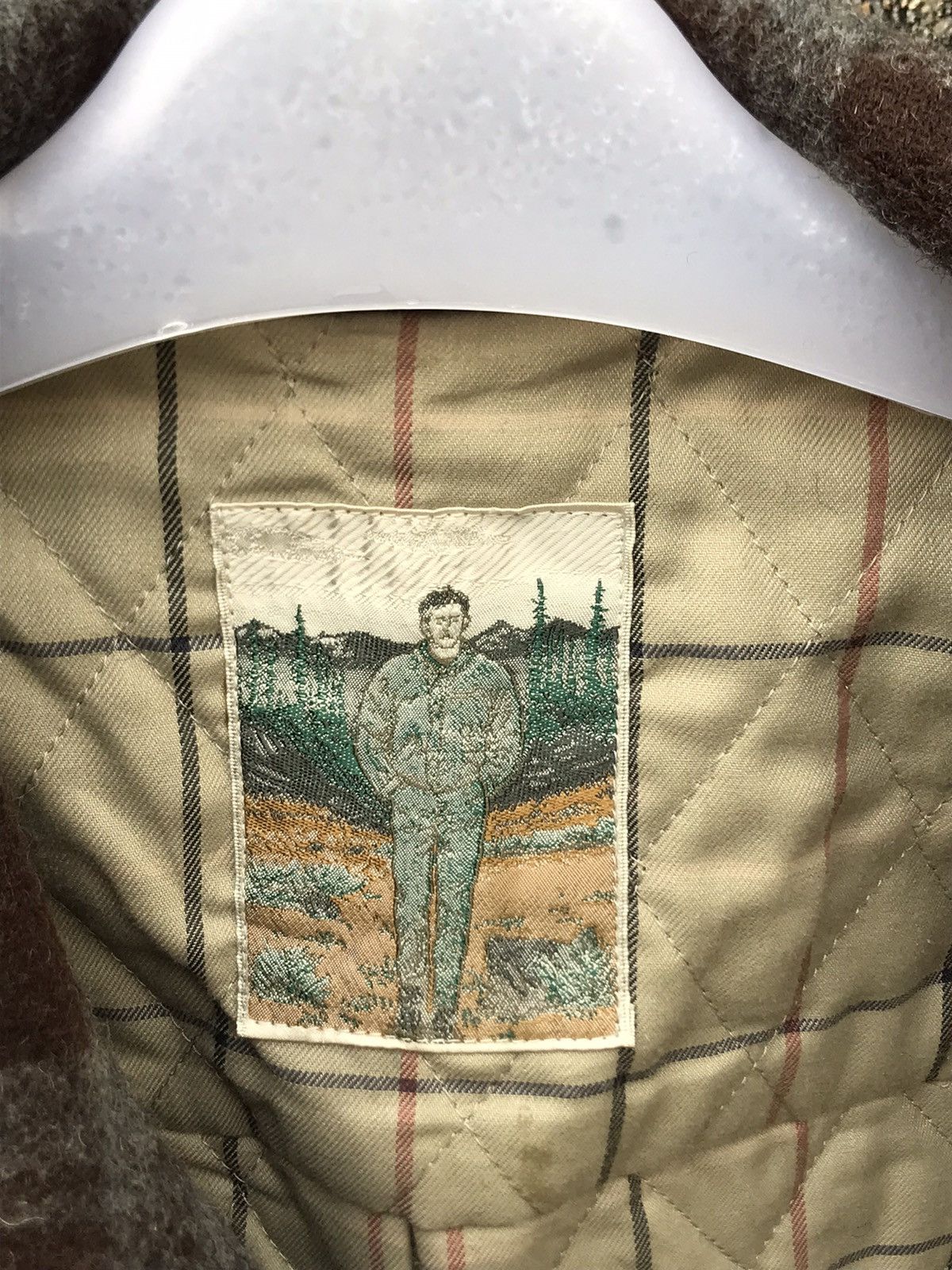 BARNS OUTFITTERS ⚡️Vintage Brown Flannel Wool Chore Barn Ranch Jacket Size US L / EU 52-54 / 3 - 9 Thumbnail
