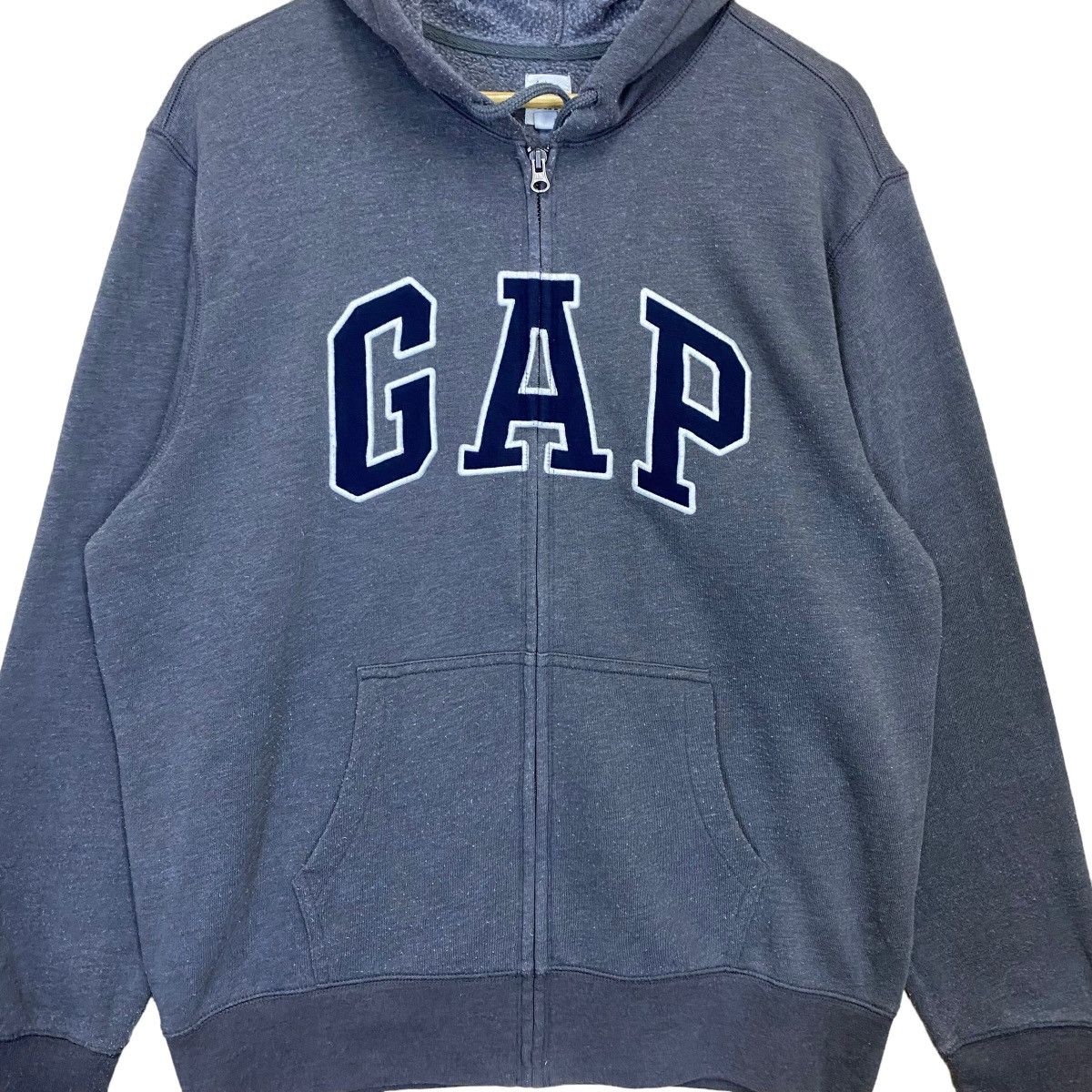 Gap Gap Big Logo Embroidered Fullzip Hoodie Size L Size US L / EU 52-54 / 3 - 5 Thumbnail