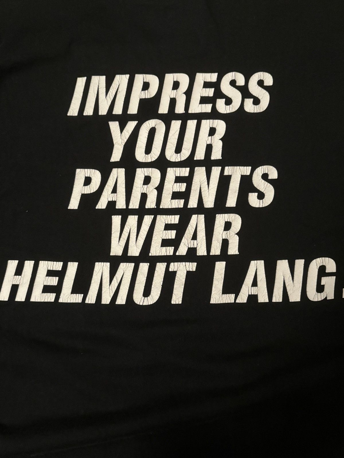 Helmut Lang Helmut Lang Impress Your Parents Tee Size US S / EU 44-46 / 1 - 4 Thumbnail