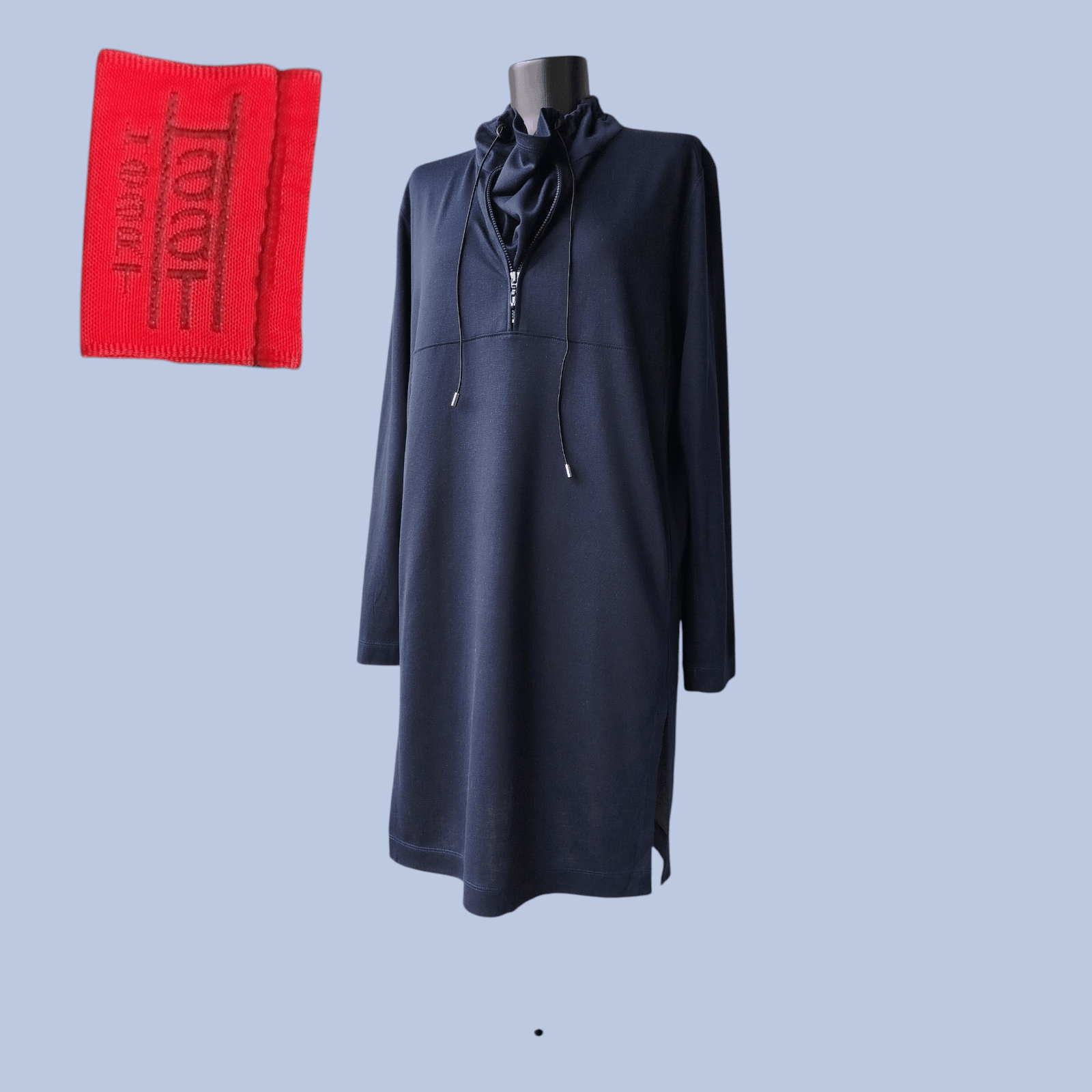 Issey Miyake HaaT ORJ Dress Tunic Tencel Zip-Up Pockets Size 3 Size L / US 10 / IT 46 - 1 Thumbnail