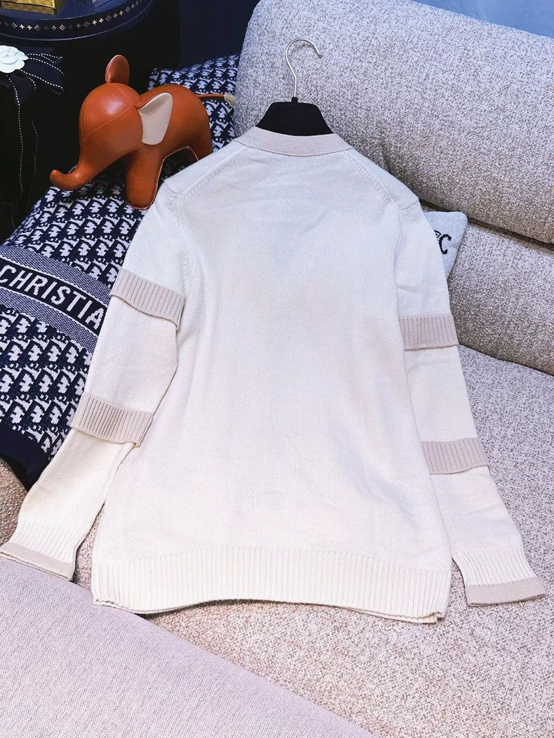 Chanel Chanel Step on the globe series white long-sleeved knitwea Size XXS / US 00 / IT 34 - 2 Thumbnail