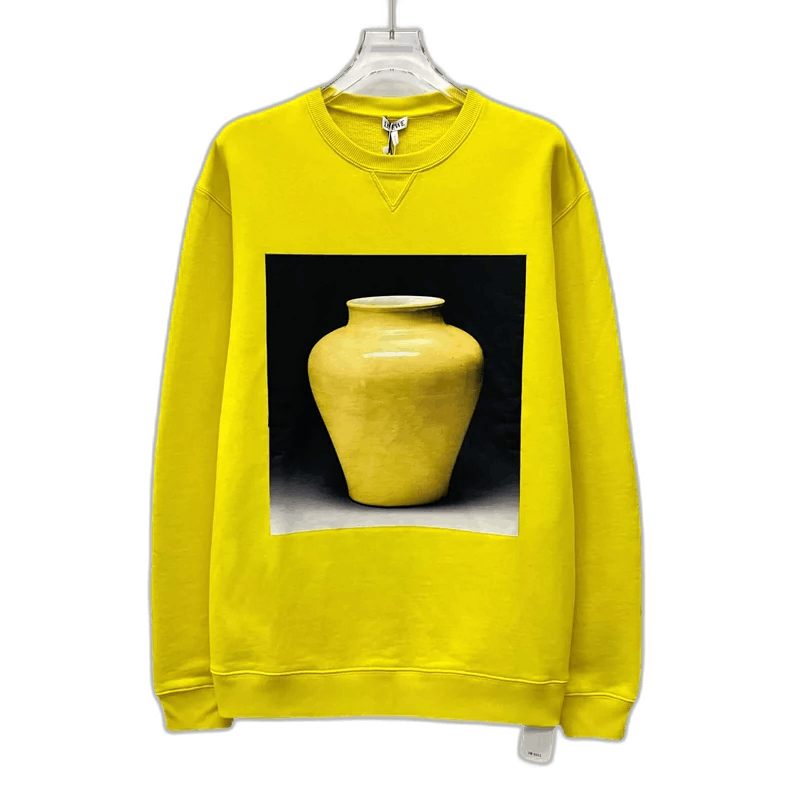 Loewe Loewe Yellow Graphic Long Sleeve Sweatshirt Size S / US 4 / IT 40 - 1 Thumbnail