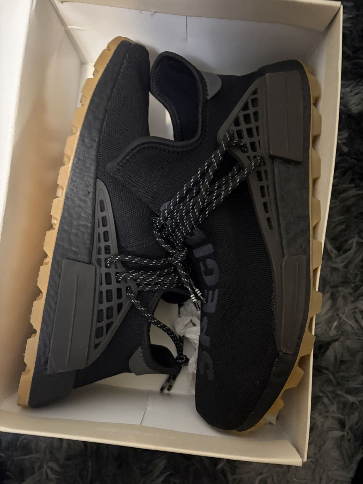 Pharrell Adidas x Pharrell Williams HU NMD PRD "Core Black" Size US 10.5 / EU 43-44 - 6 Thumbnail