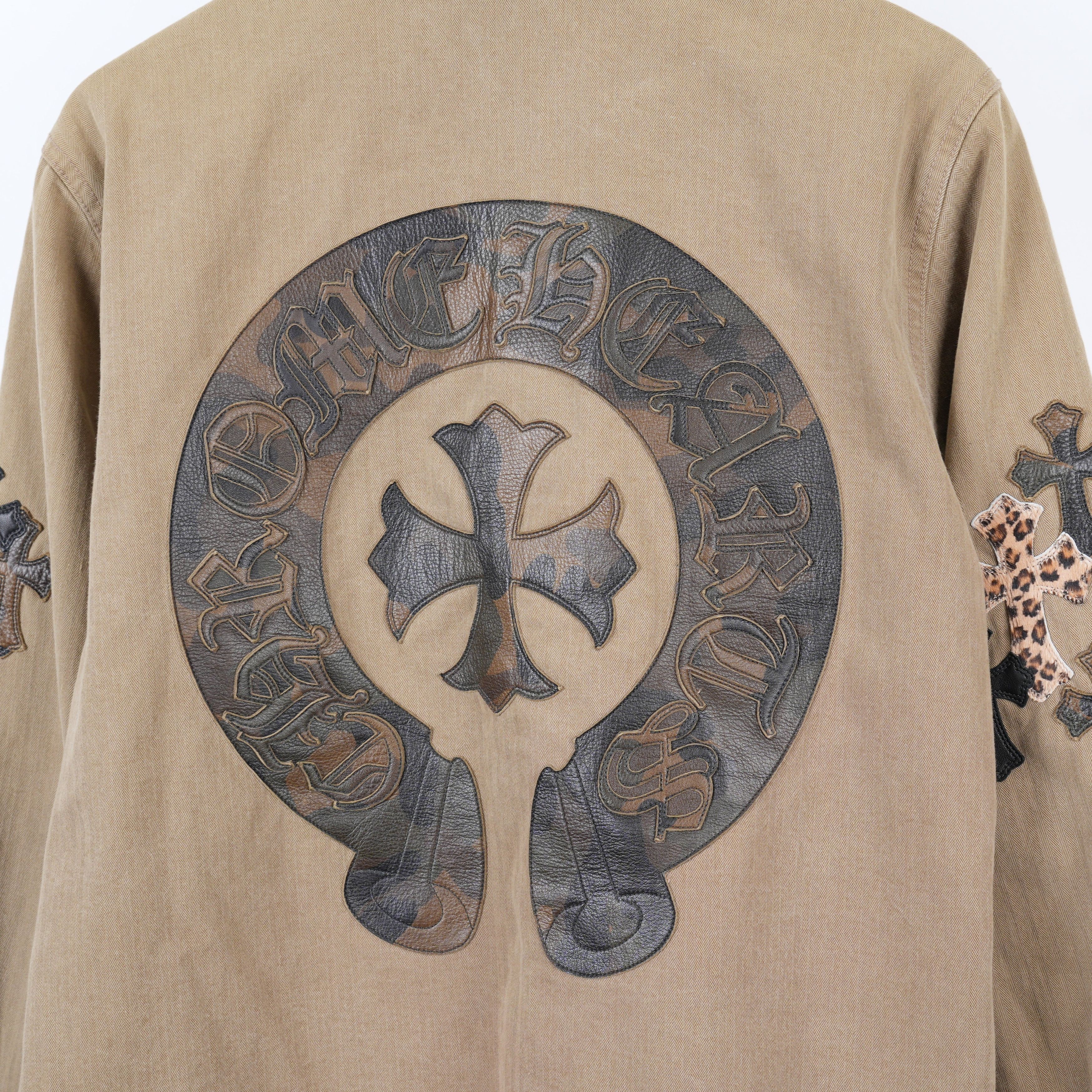 Chrome Hearts 1/1 CHROME HEARTS KHAKI WORK JACKET CROSS PATCH WITH HORSESH Size US L / EU 52-54 / 3 - 8 Thumbnail