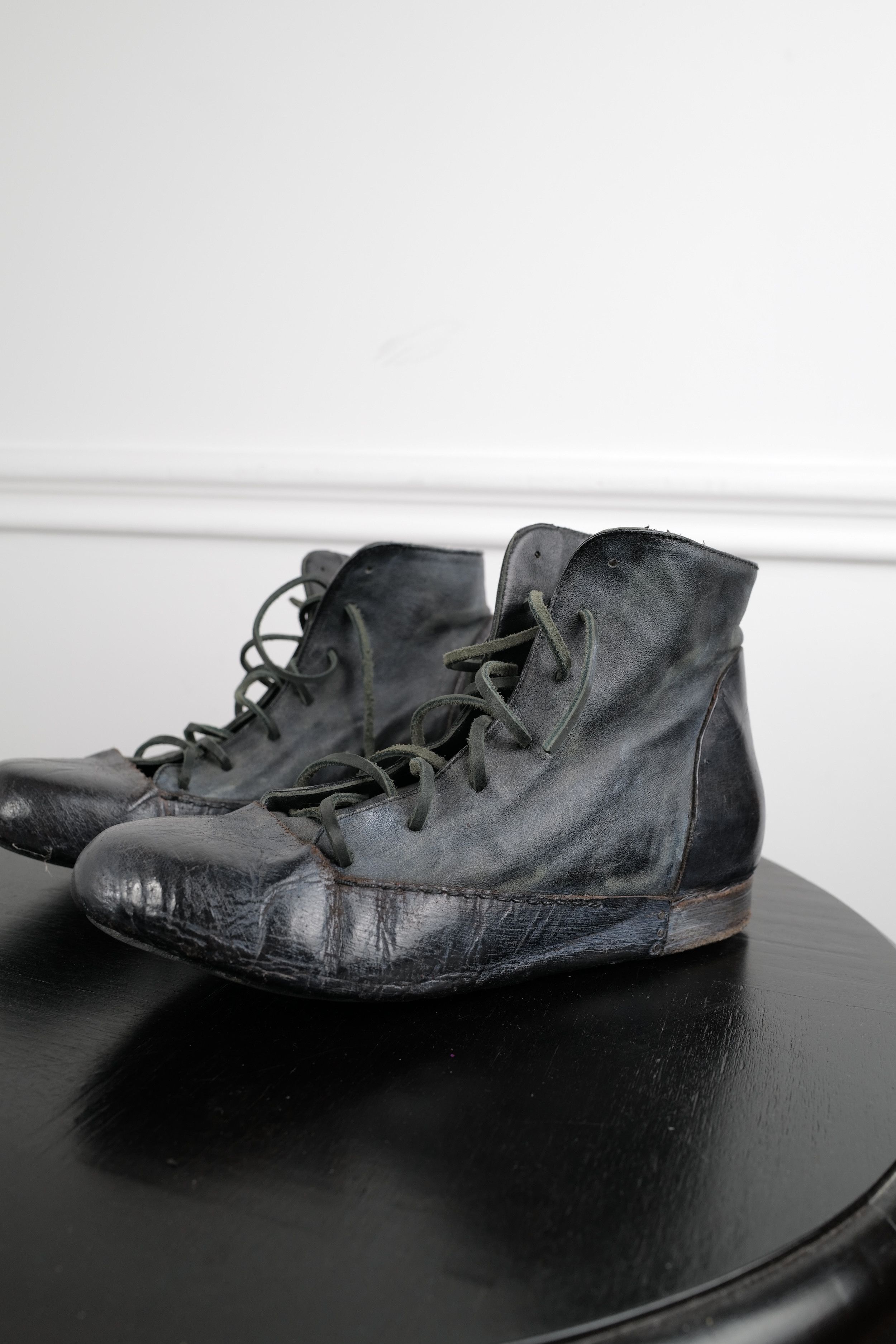 Individual Sentiments HI-TOP SHOES HANDCRAFTED BY MY ATELIER Size US 9 / EU 42 - 2 Thumbnail