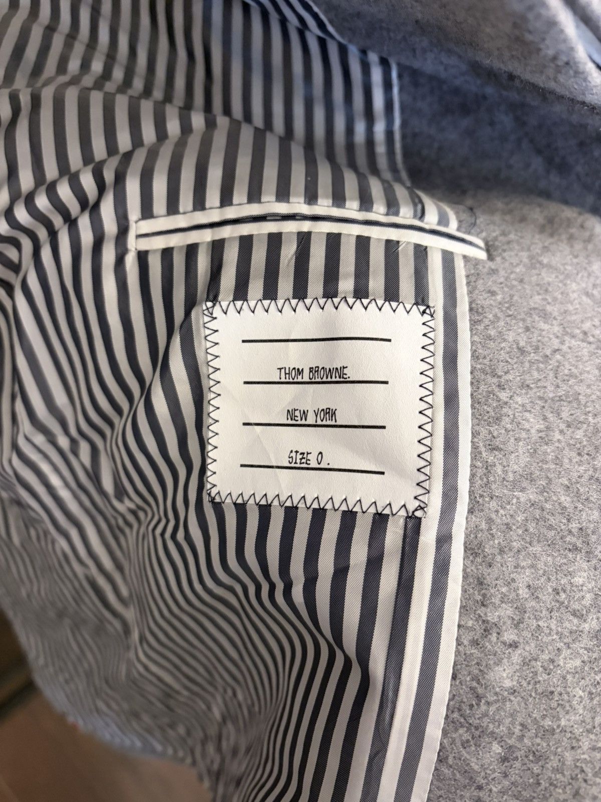 Thom Browne Thom Browne Grey Wool Chesterfield Overcoat Size US XS / EU 42 / 0 - 6 Thumbnail