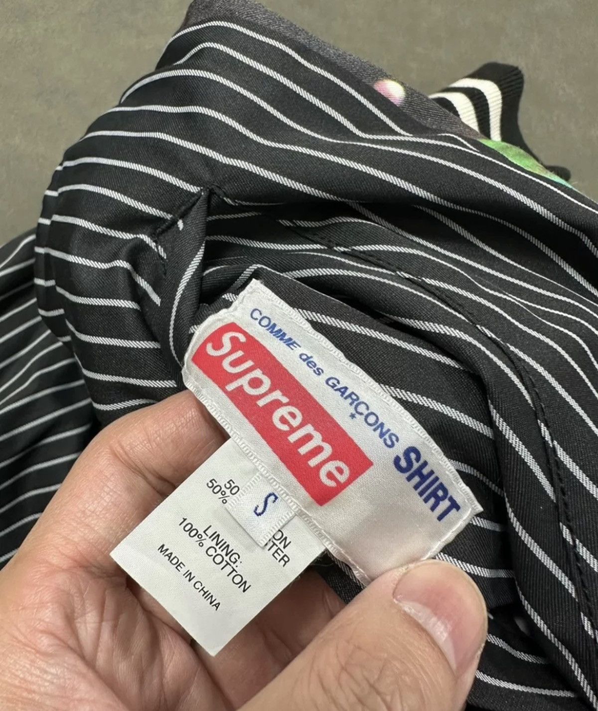 Comme des Garcons × Supreme Supreme cdg shirt reversible varsity bomber Jacket Size US S / EU 44-46 / 1 - 7 Thumbnail