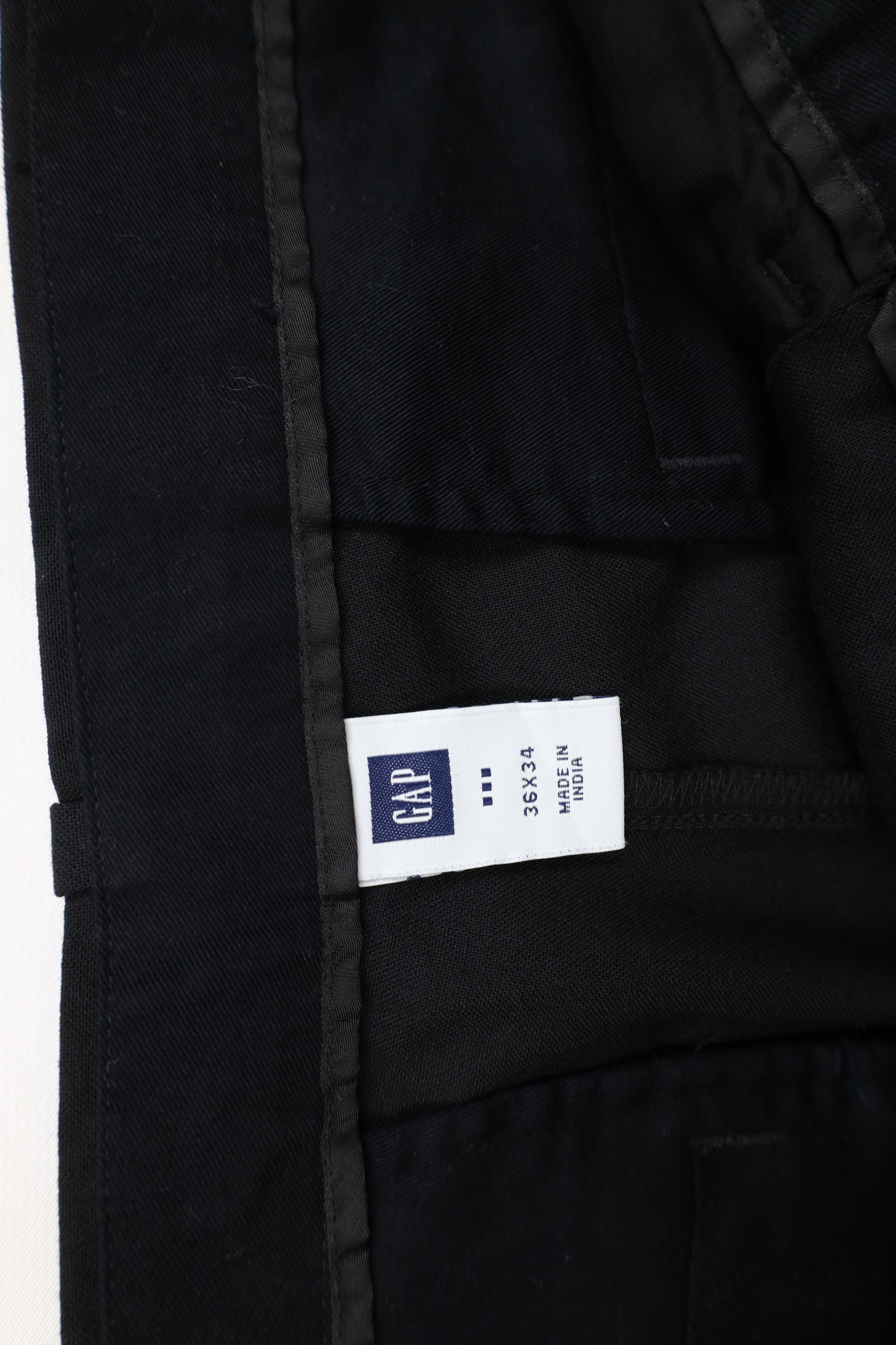Gap × Vintage Vintage 90s Y2K Gap Blend Stretch Wide Leg Chino Pants Black Size US 36 / EU 52 - 8 Thumbnail