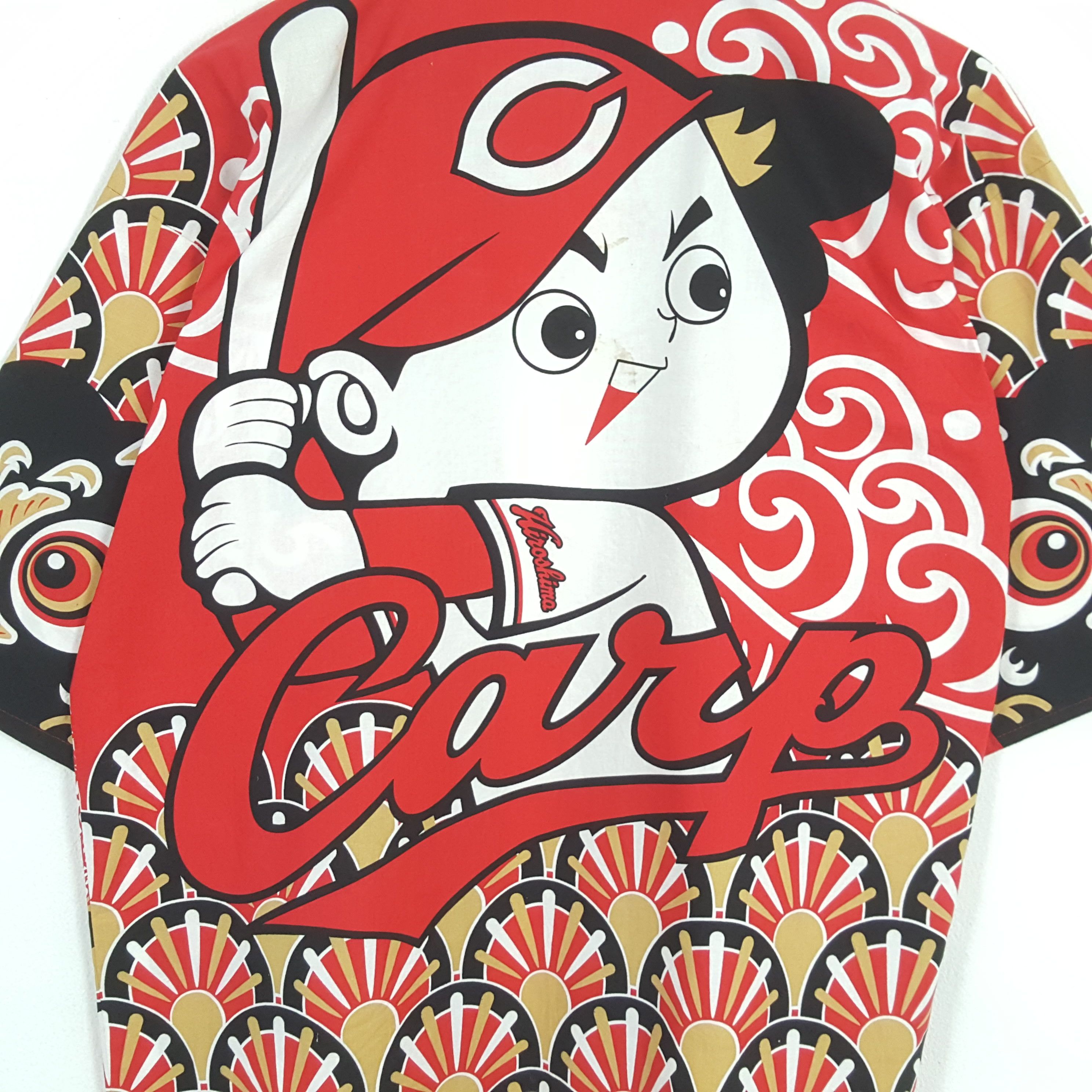 Japanese Brand × Vintage HIROSHIMA TOYO CARP Professional Baseball Team Kimono Jacket Size US XL / EU 56 / 4 - 2 Thumbnail