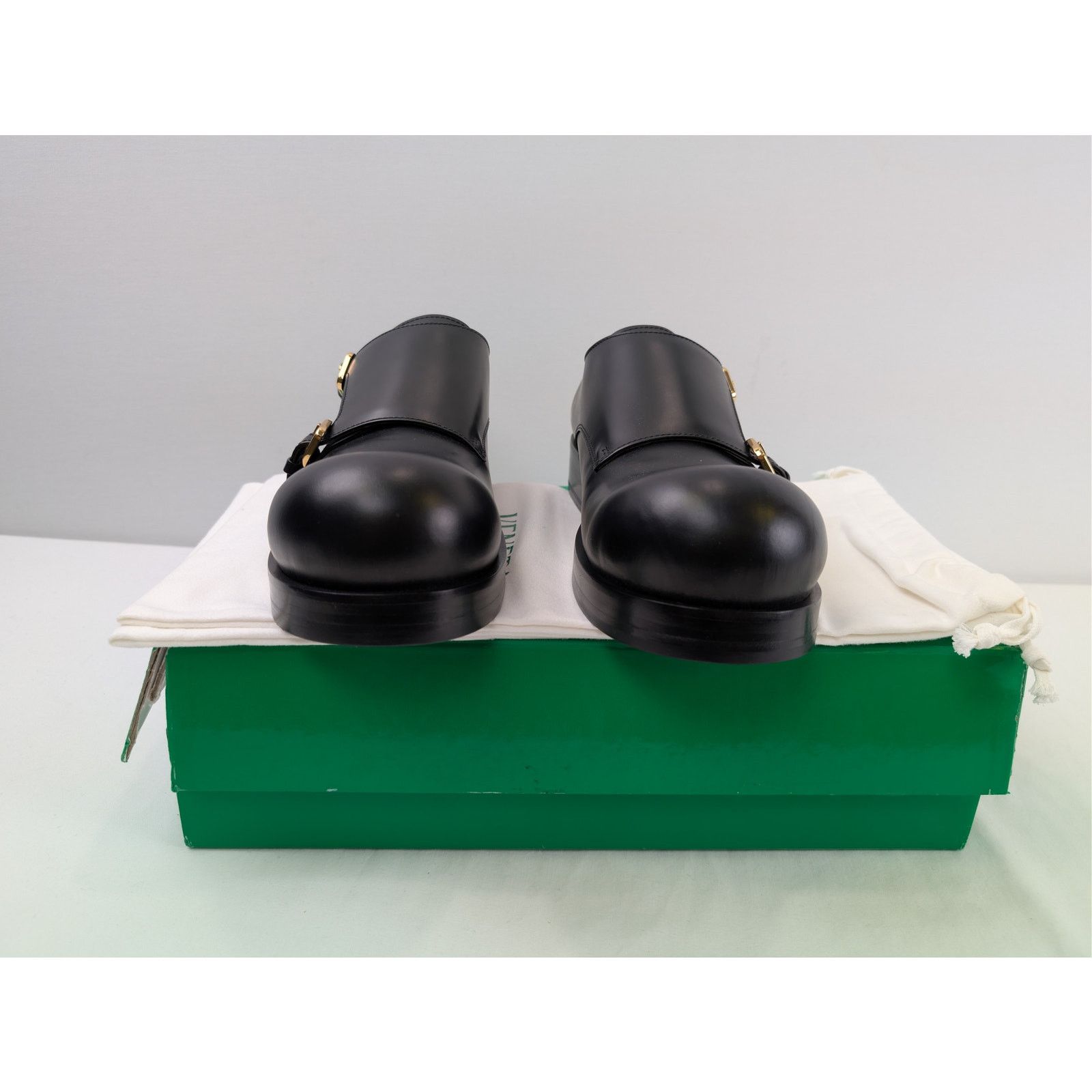 Bottega Veneta o1rshd1 Helium Monk Strap Tokyo Brush Calf Boots in Black Size US 10 / EU 43 - 15 Thumbnail