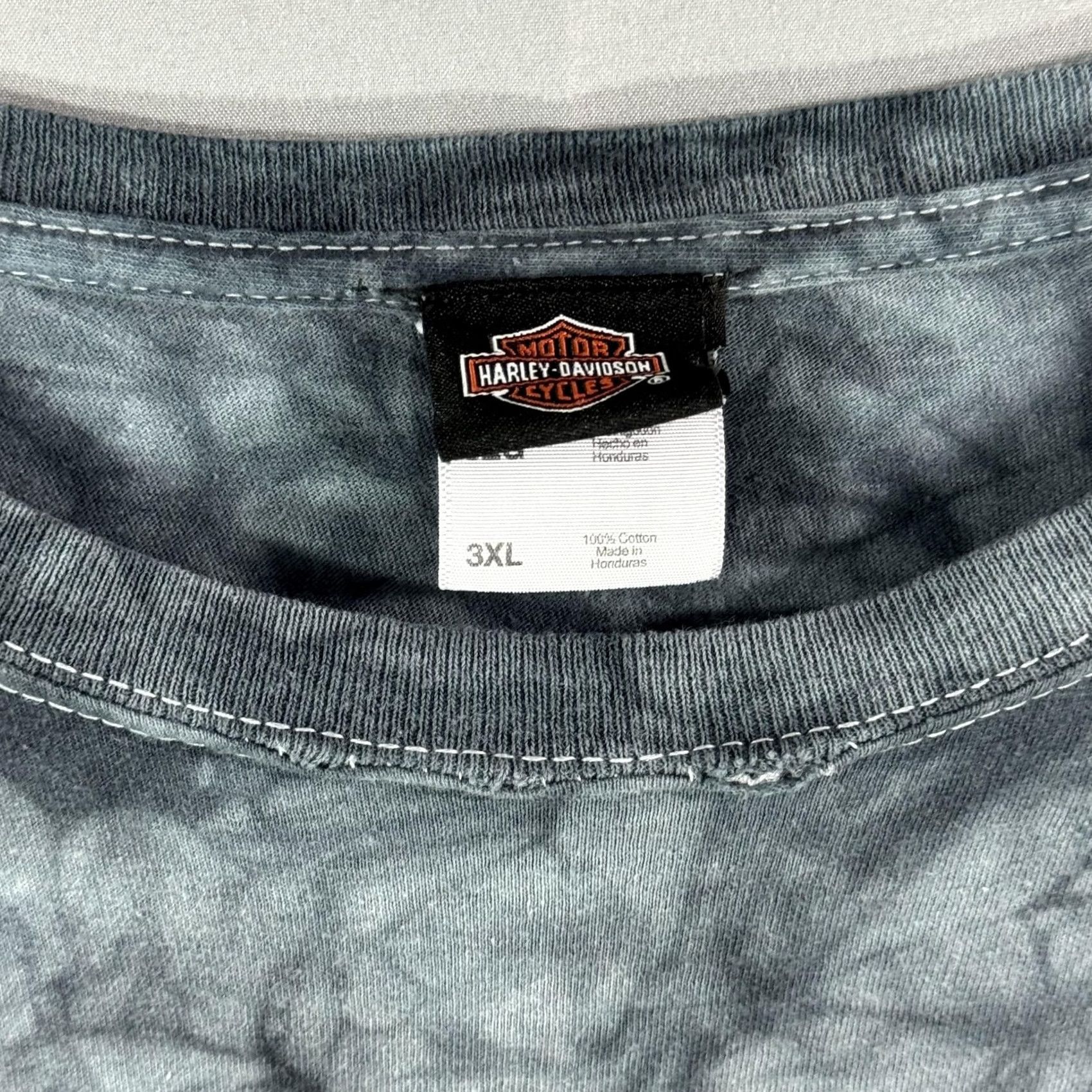 Harley Davidson Harley-Davidson Shirt Mens 3XL Tie Dye West Indies Barbados Motorcycle Biker Shirt Size US XXL / EU 58 / 5 - 4 Thumbnail