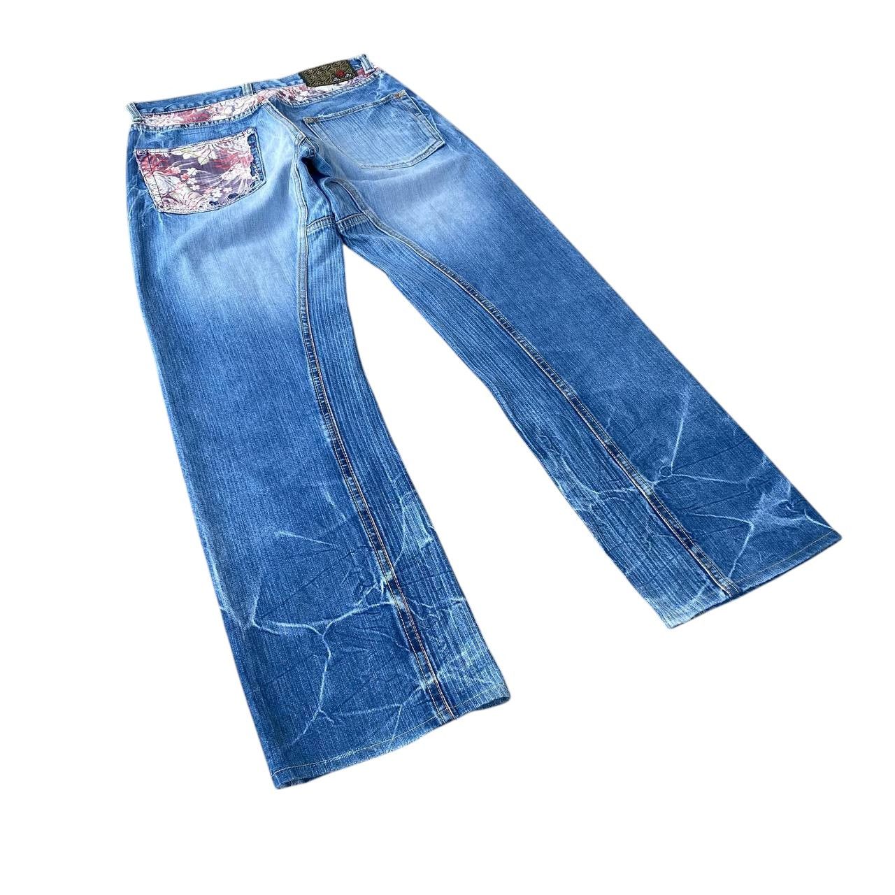 Eternal W29 EXTERNAL JAPAN DISTRESSED THUNDERSTORM MARK FADED BLUE Size US 30 / EU 46 - 8 Thumbnail