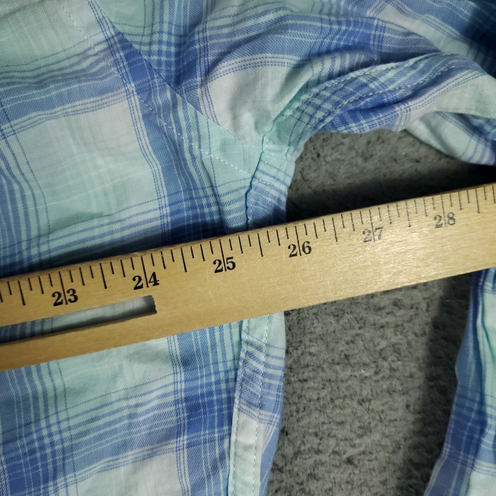 Peter Millar Peter Millar Shirt Mens XL Blue Plaid Pocket Button Up Long Sleeve Size US XL / EU 56 / 4 - 5 Thumbnail