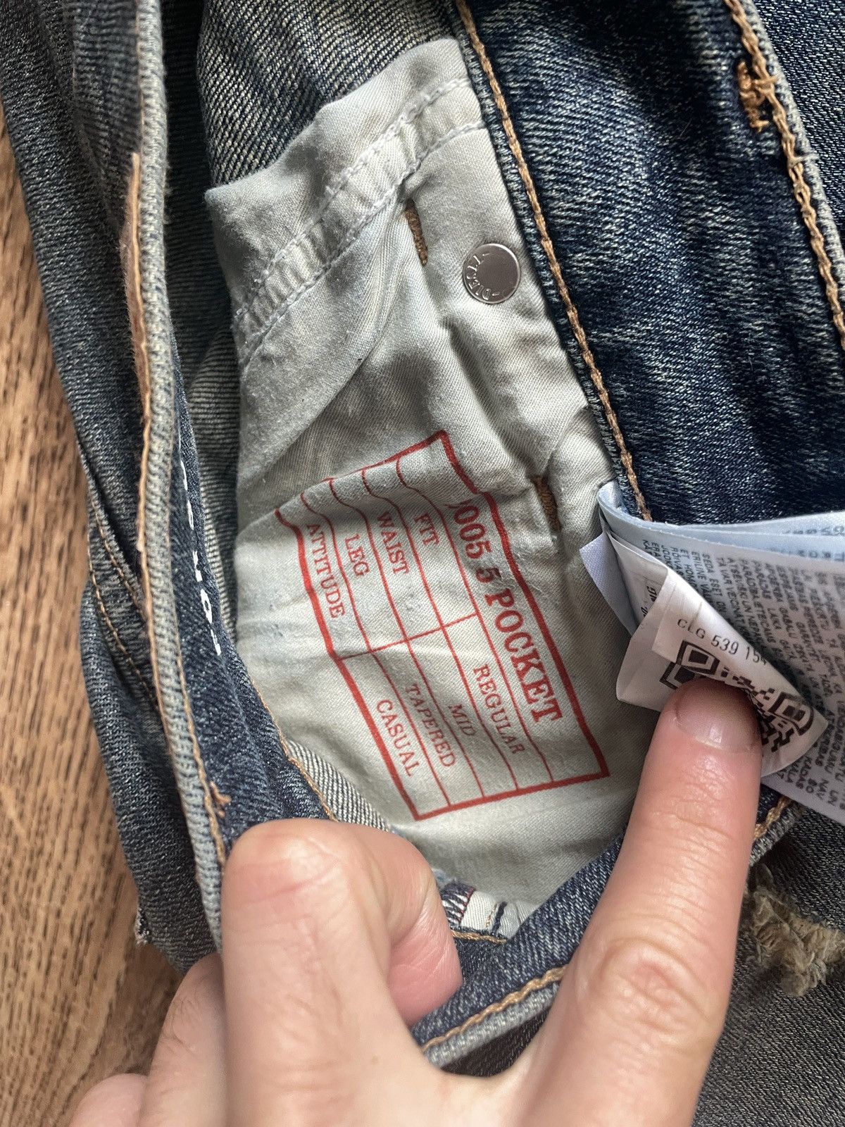 Diesel × If Six Was Nine × Japanese Brand Vintage Diesel Jeans Big Logo Distressed Baggy japanese 90s Size US 34 / EU 50 - 8 Thumbnail