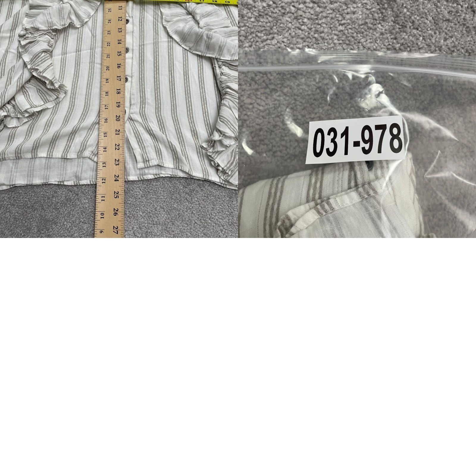 Vintage Ijoah Button Down Shirt Womens Medium White Striped Sleeveless Rayon Top Size M / US 6-8 / IT 42-44 - 8 Thumbnail
