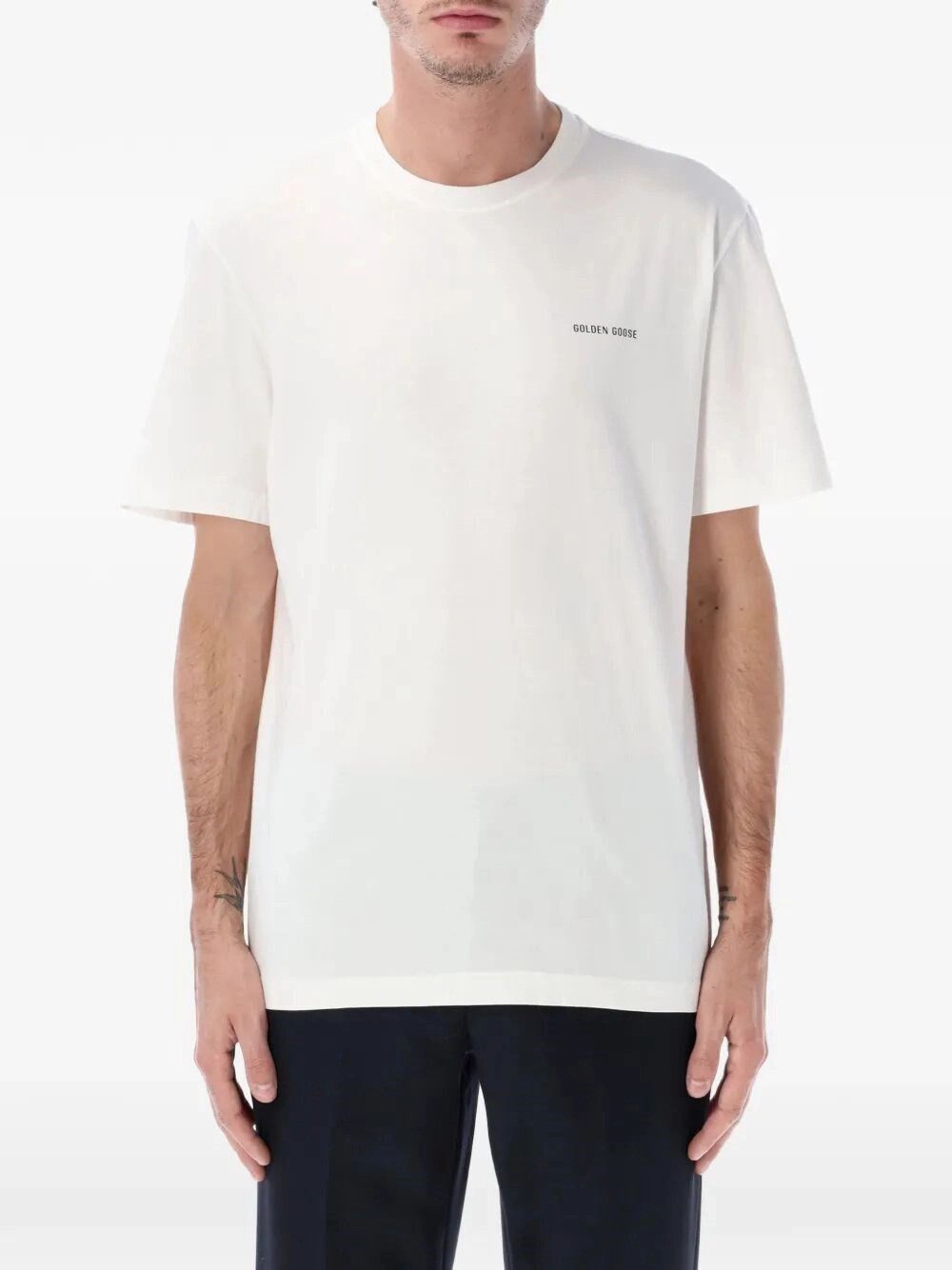 Golden Goose `Journey` T-Shirt With Contrast Logo Print Size US S / EU 44-46 / 1 - 1 Thumbnail