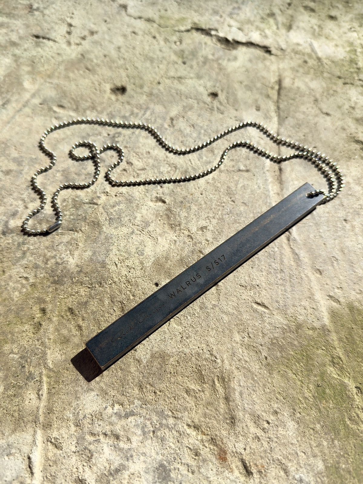 Rick Owens Rick Owens Employe Dog Tag Necklace | Grailed