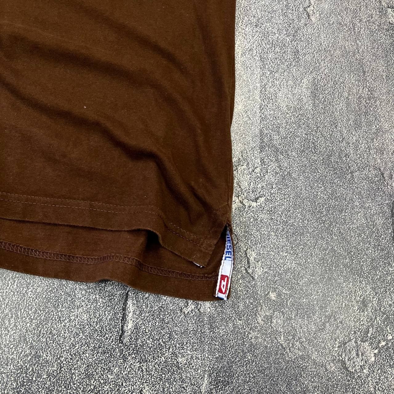 Diesel Vintage Diesel Denim Division 90s Big Logo Brown T-Shirt Size US L / EU 52-54 / 3 - 2 Thumbnail
