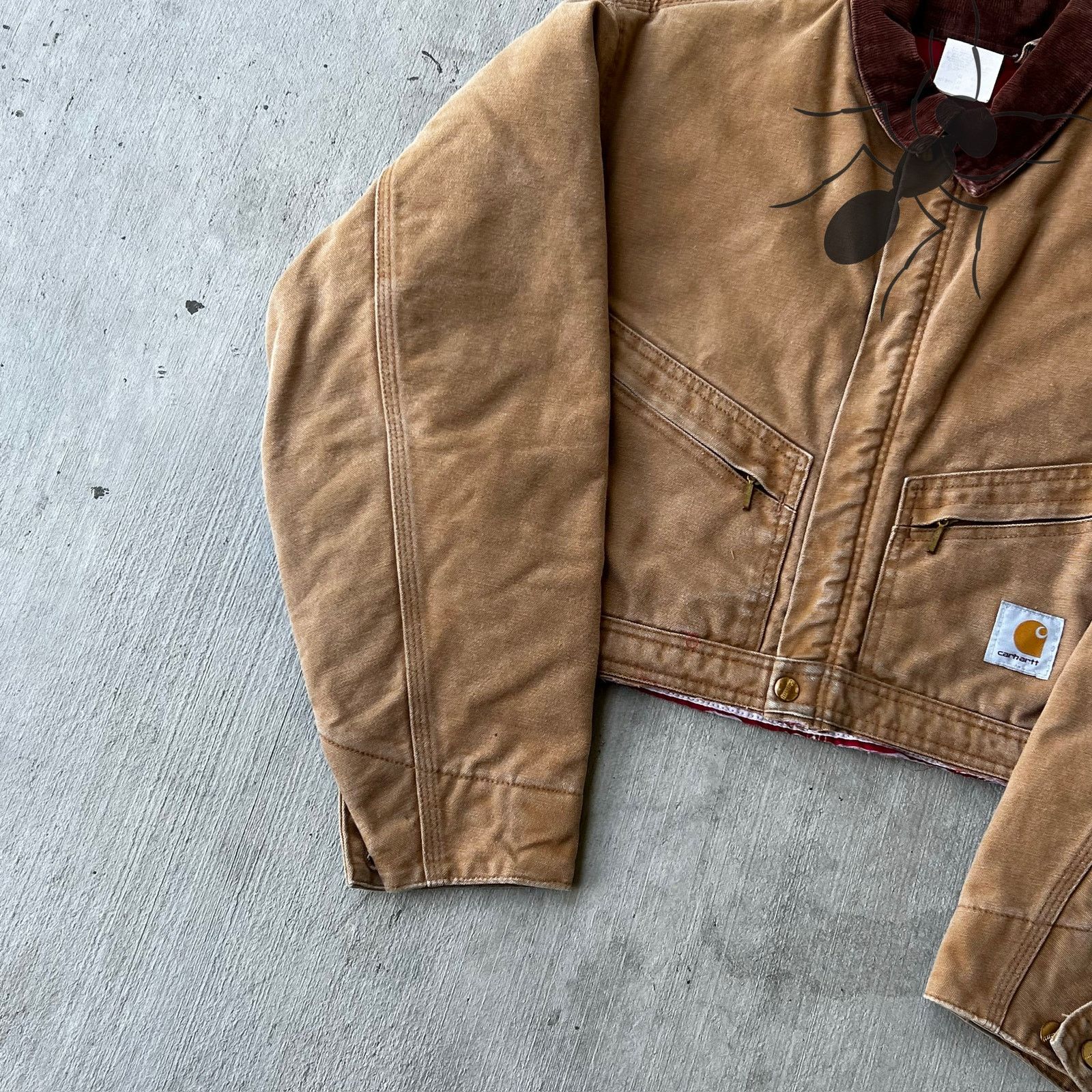 Carhartt × Vintage Carhartt brown cropped Detroit style work wear jacket Size US M / EU 48-50 / 2 - 9 Thumbnail
