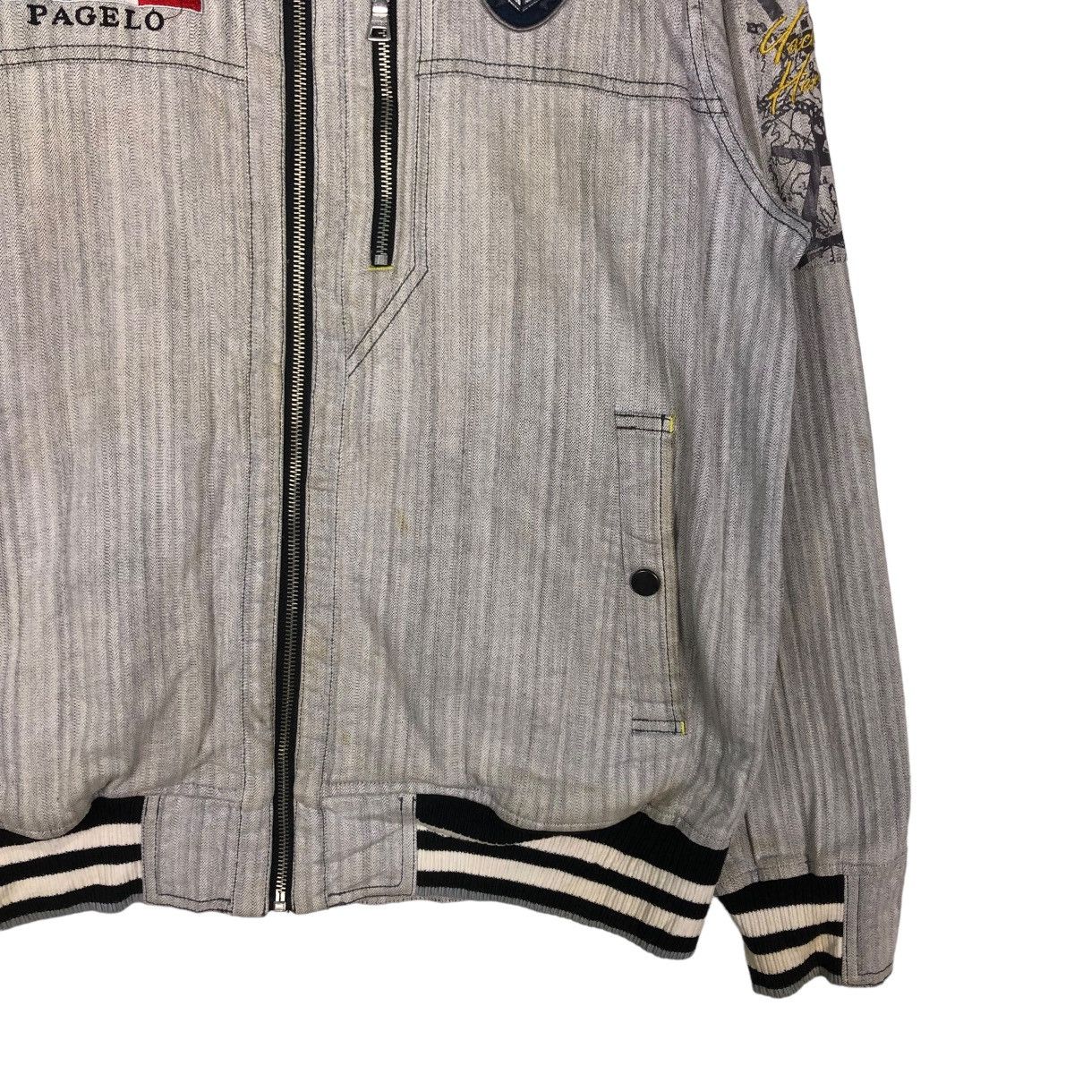 Hysteric Glamour 🔥VINTAGE BIKER JACKET PAGELO JAPAN BIG LOGO Size US L / EU 52-54 / 3 - 5 Thumbnail
