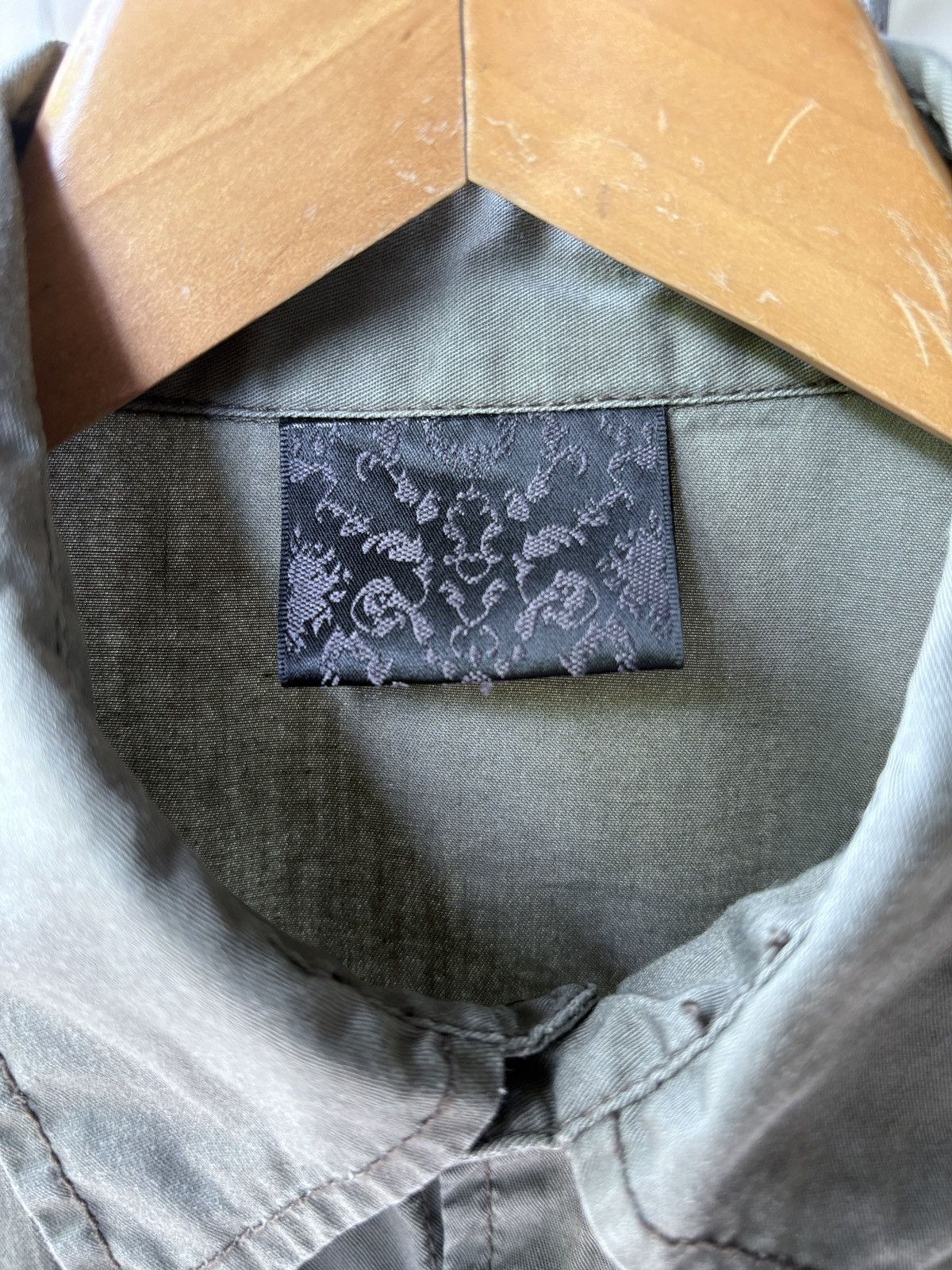 Japanese Brand Punk Y2K western olive green shirt Size US M / EU 48-50 / 2 - 4 Thumbnail
