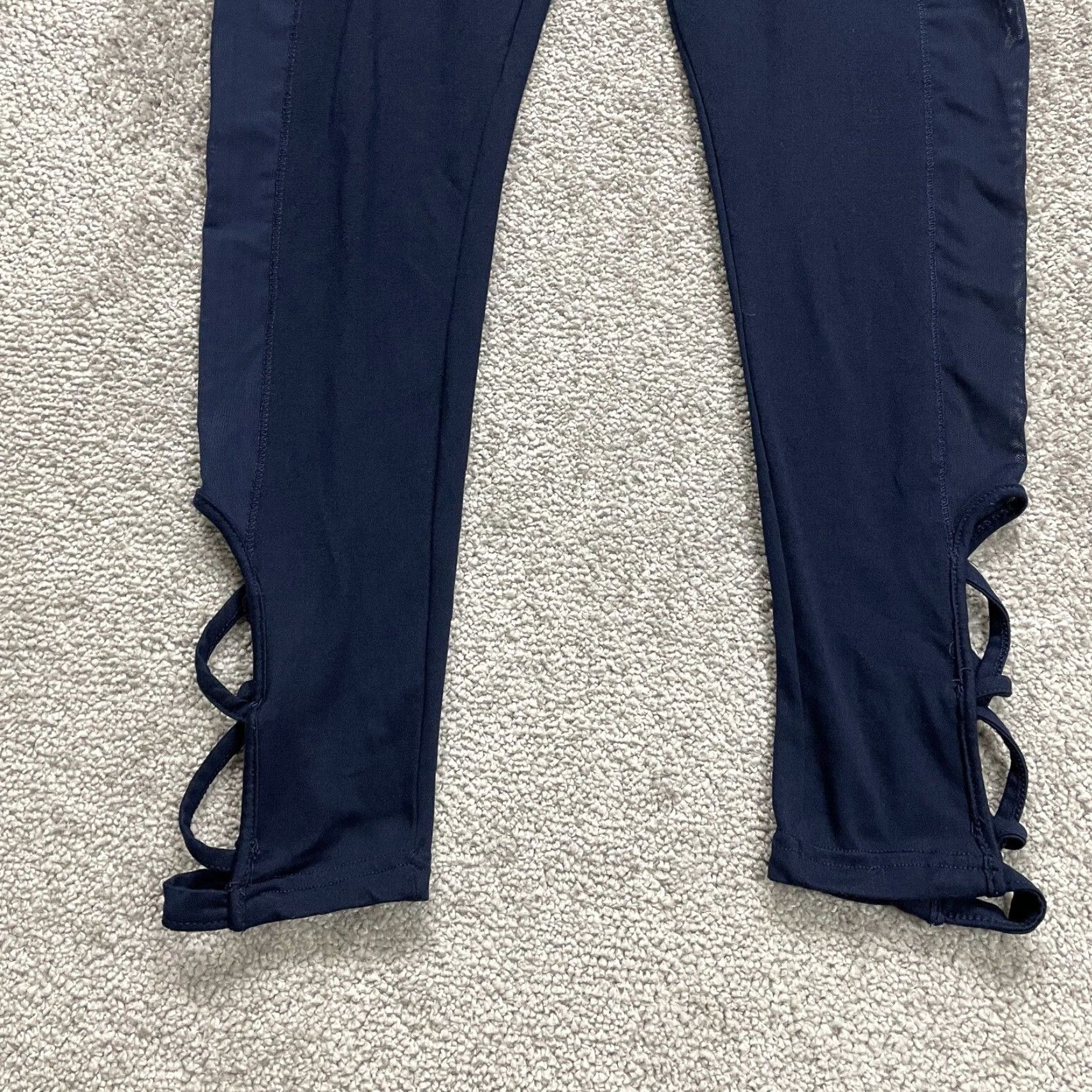 Vintage Shiela Rose Compression Leggings Womens Medium Navy Blue Active Gym Yoga 26x26.5 Size 32" / US 10 / IT 46 - 4 Thumbnail