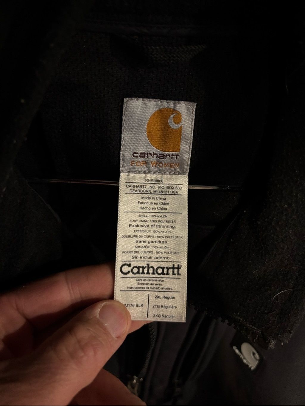 Carhartt Women’s Carhartt Black Softshell Performance Jacket Size XXL / US 16-18 / IT 52-54 - 4 Thumbnail