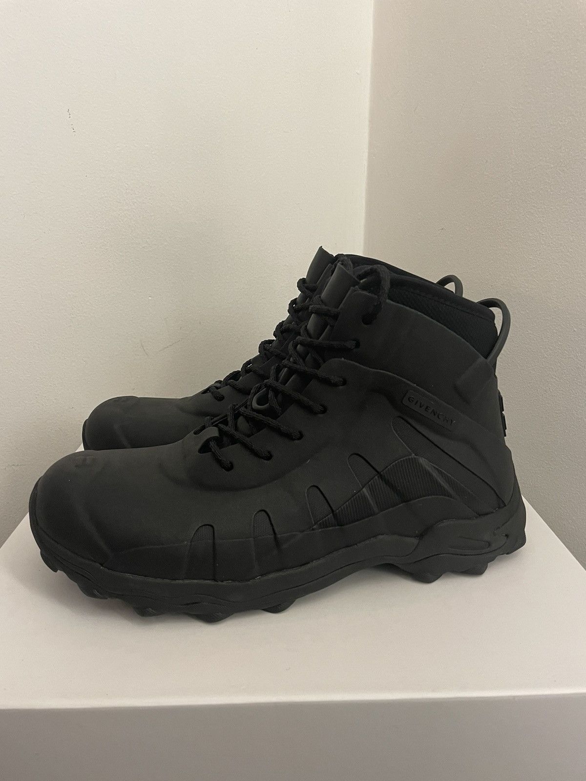 Givenchy Bogs lace up boots in rubber and neoprene Size US 11 / EU 44 - 5 Thumbnail