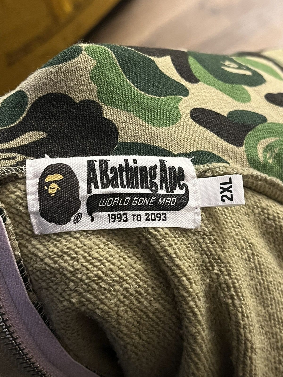 Bape Bape A Bathing Ape 1st Camo Full Zip Split Hoodie size XXL Size US XXL / EU 58 / 5 - 7 Thumbnail