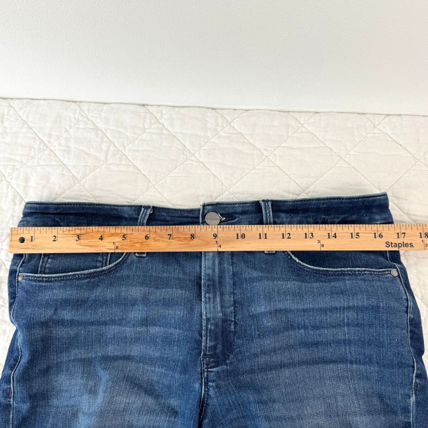 Athleta Athleta Sculpttek Ultra Skinny Ankle Jeans True Blue Size 12 RN 54023 Size 34" / US 12 / IT 48 - 6 Thumbnail