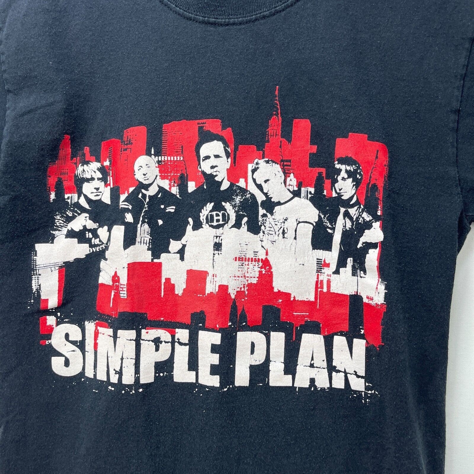 Vintage Vintage Y2K Simple Plan Band US Tour T-Shirt Small Emo Punk Size US S / EU 44-46 / 1 - 3 Thumbnail