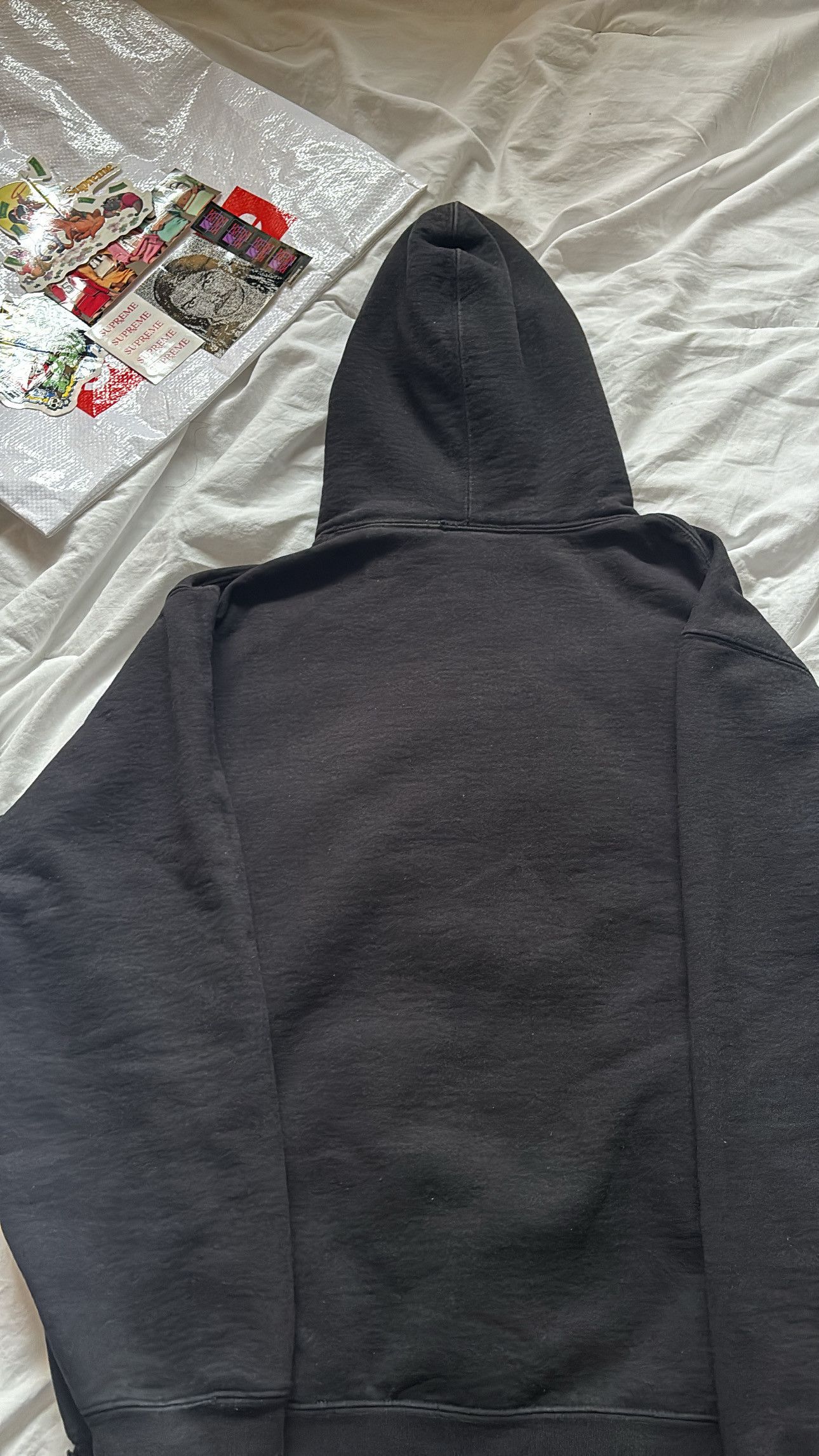 Burberry × Supreme Supreme x Burberry Box Logo Hooded Sweatshirt 'Black' Size US M / EU 48-50 / 2 - 4 Thumbnail