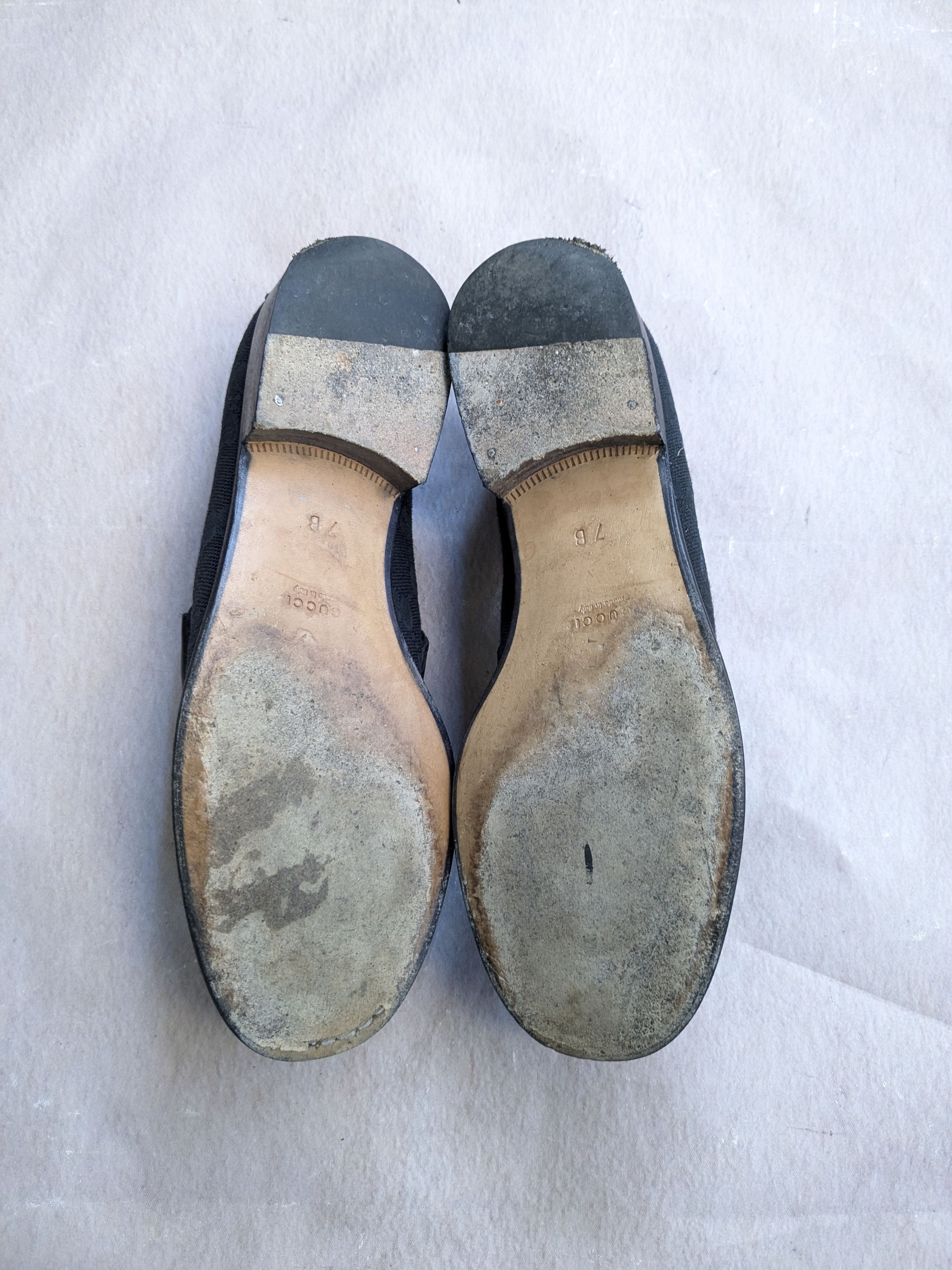 Gucci Gucci Horsebit Loafers Black Monogram Canvas Logo 7 B Size US 7 / IT 37 - 15 Thumbnail