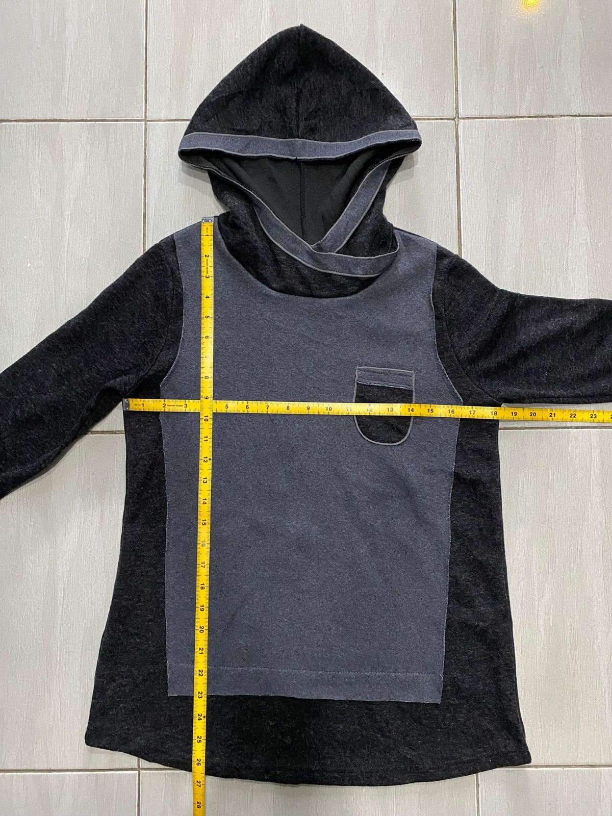 If Six Was Nine Japanese Two Tone Panel Hoodie Asymmetrical Collar & Pocket Size US S / EU 44-46 / 1 - 17 Thumbnail