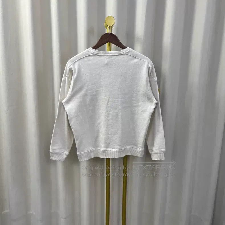 Loewe Loewe White Sweater with Large Logo Size XS / US 0-2 / IT 36-38 - 2 Thumbnail