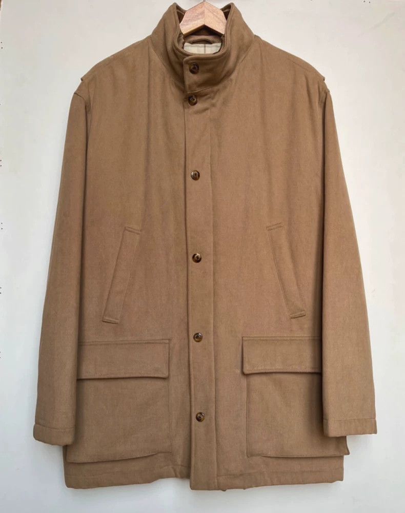 Loro Piana LORO PIANA Long Coat, Cotton Size US XL / EU 56 / 4 - 2 Thumbnail