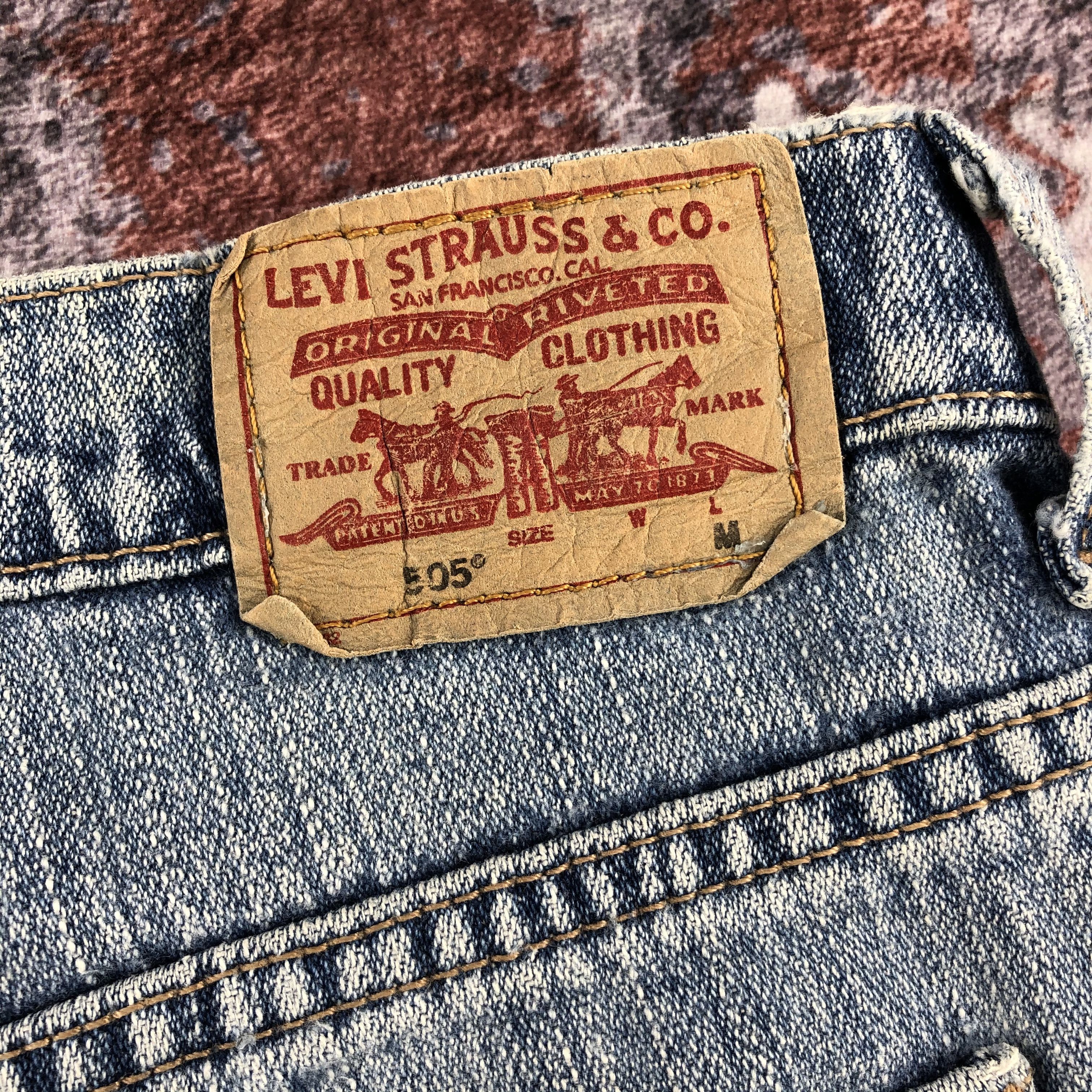 Levi's Vintage Distress Levis 505 Jeans-JM2321 Size US 35 - 6 Thumbnail