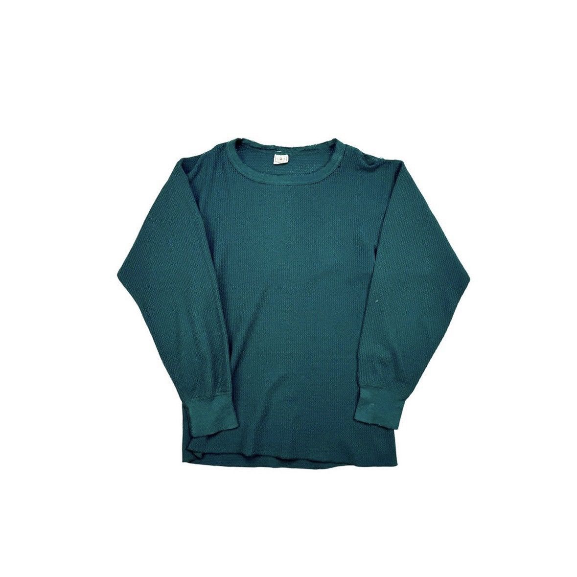 Vintage VINTAGE 70'S THRASHED FADED GREEN THERMAL Size US XL / EU 56 / 4 - 1 Thumbnail