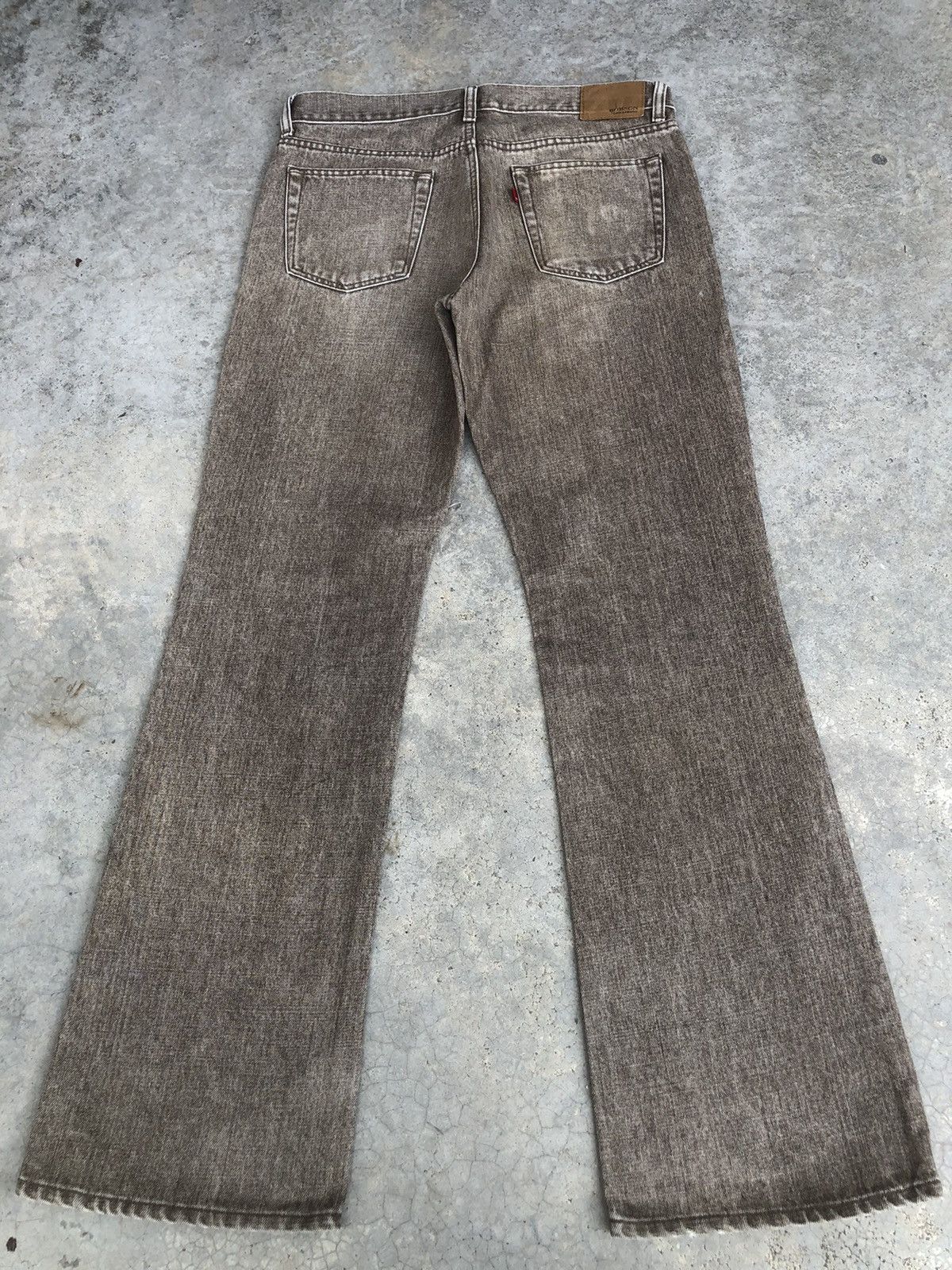 Japanese Brand Y2K Bobson Flared Jeans Distressed Jeans Size US 33 - 2 Thumbnail