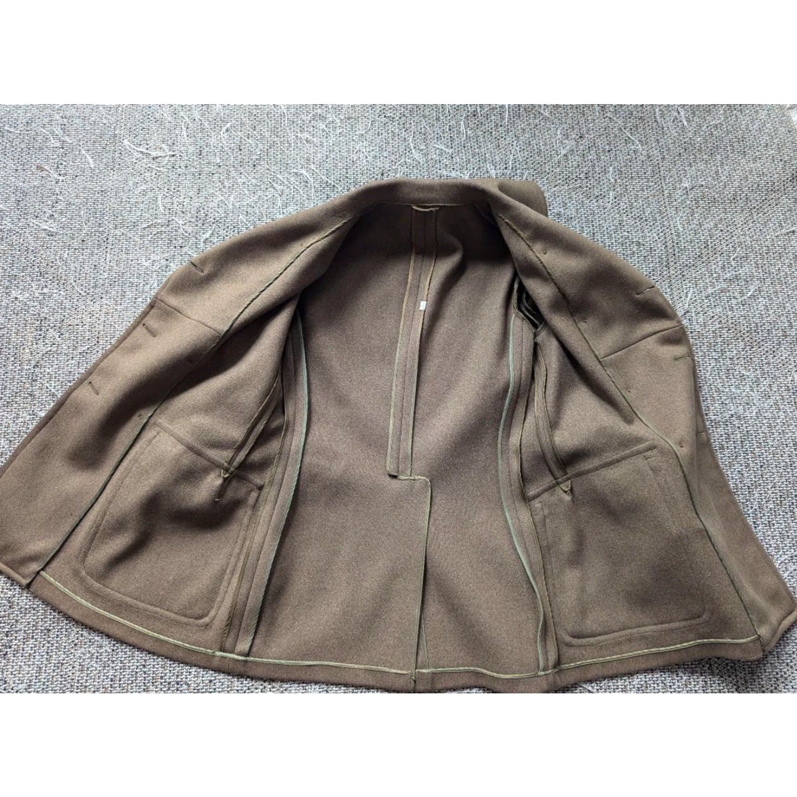 Jeep VINTAGE Mackinaw US Army WWII Jeep Officers Wool Peacoat Jacket Coat Wool Navy Brown XS Mens Size US XS / EU 42 / 0 - 4 Thumbnail