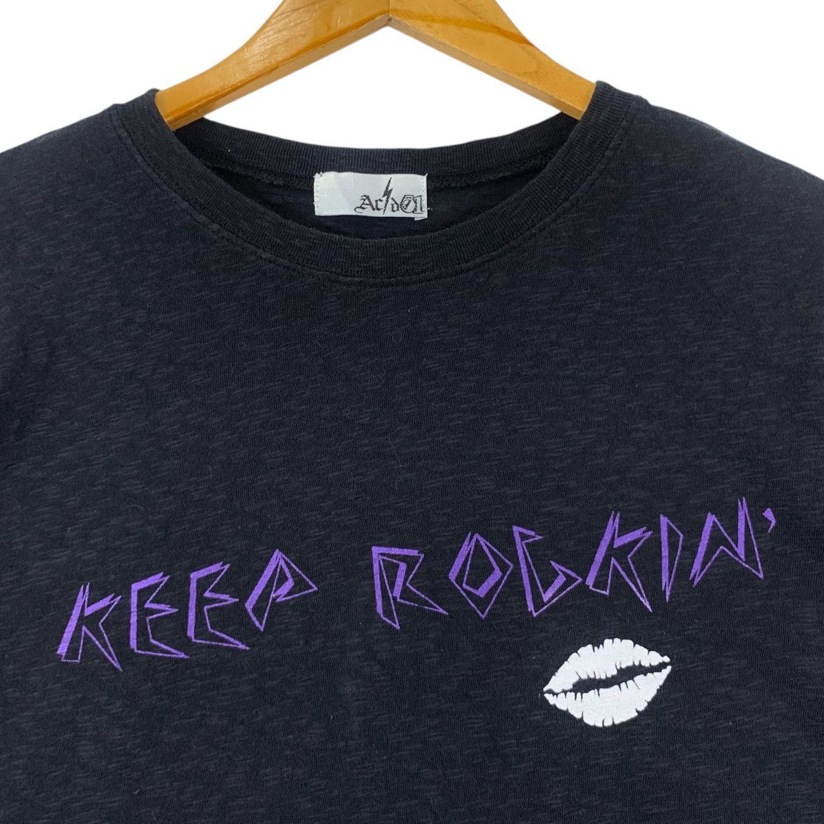 Vintage KEEP ROCKIN PUNK Untill The End Band Promo Lips Tee Shirt Size M / US 6-8 / IT 42-44 - 3 Thumbnail