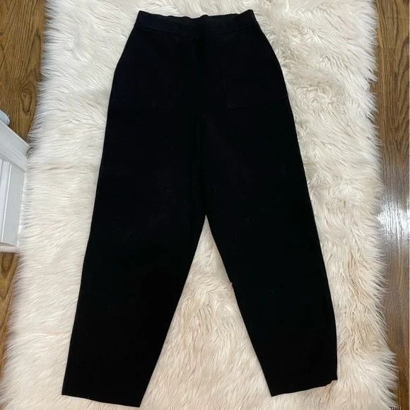 Zara Zara Black Knit Pants Size Small Size 32" / US 10 / IT 46 - 1 Preview