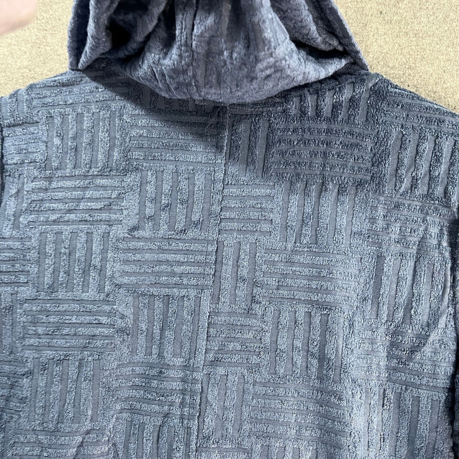Other LOGO Lounge by Lori Goldstein Textured Terry Cloth Hoodie Size XS / US 0-2 / IT 36-38 - 12 Thumbnail